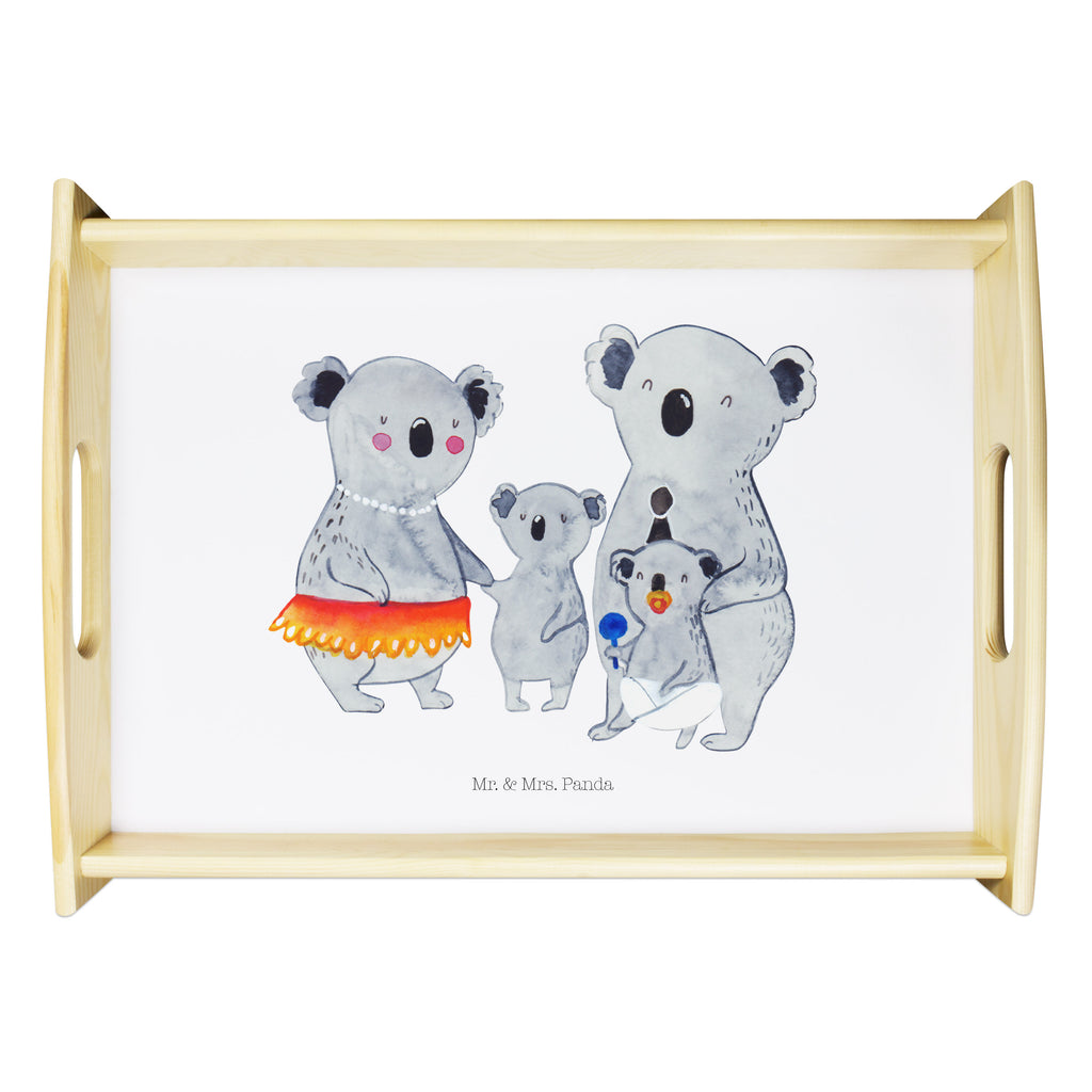 Serviertablett Koala Familie Tablett, Holztablett, Küchentablett, Dekotablett, Frühstückstablett, Familie, Vatertag, Muttertag, Bruder, Schwester, Mama, Papa, Oma, Opa, Koala, Koalas, Family, Kinder, Geschwister, Familienleben