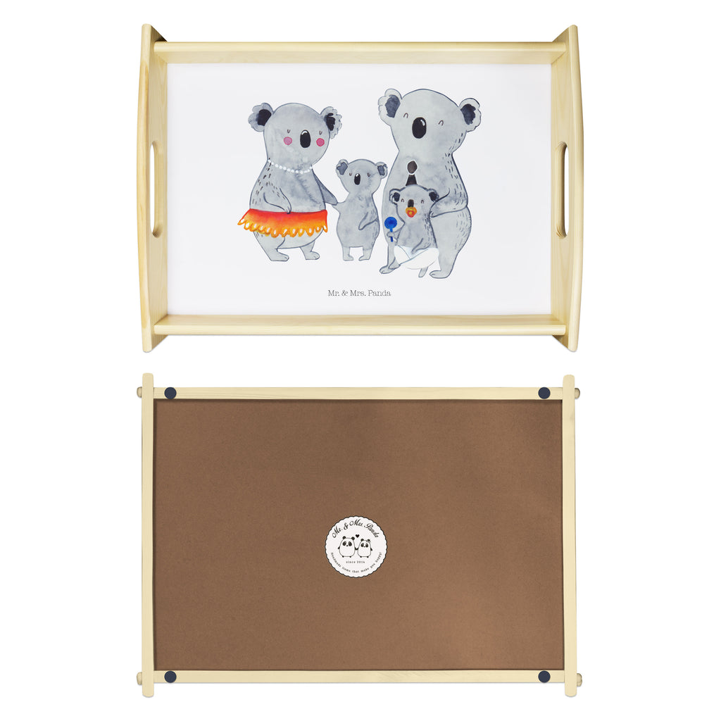 Serviertablett Koala Familie Tablett, Holztablett, Küchentablett, Dekotablett, Frühstückstablett, Familie, Vatertag, Muttertag, Bruder, Schwester, Mama, Papa, Oma, Opa, Koala, Koalas, Family, Kinder, Geschwister, Familienleben