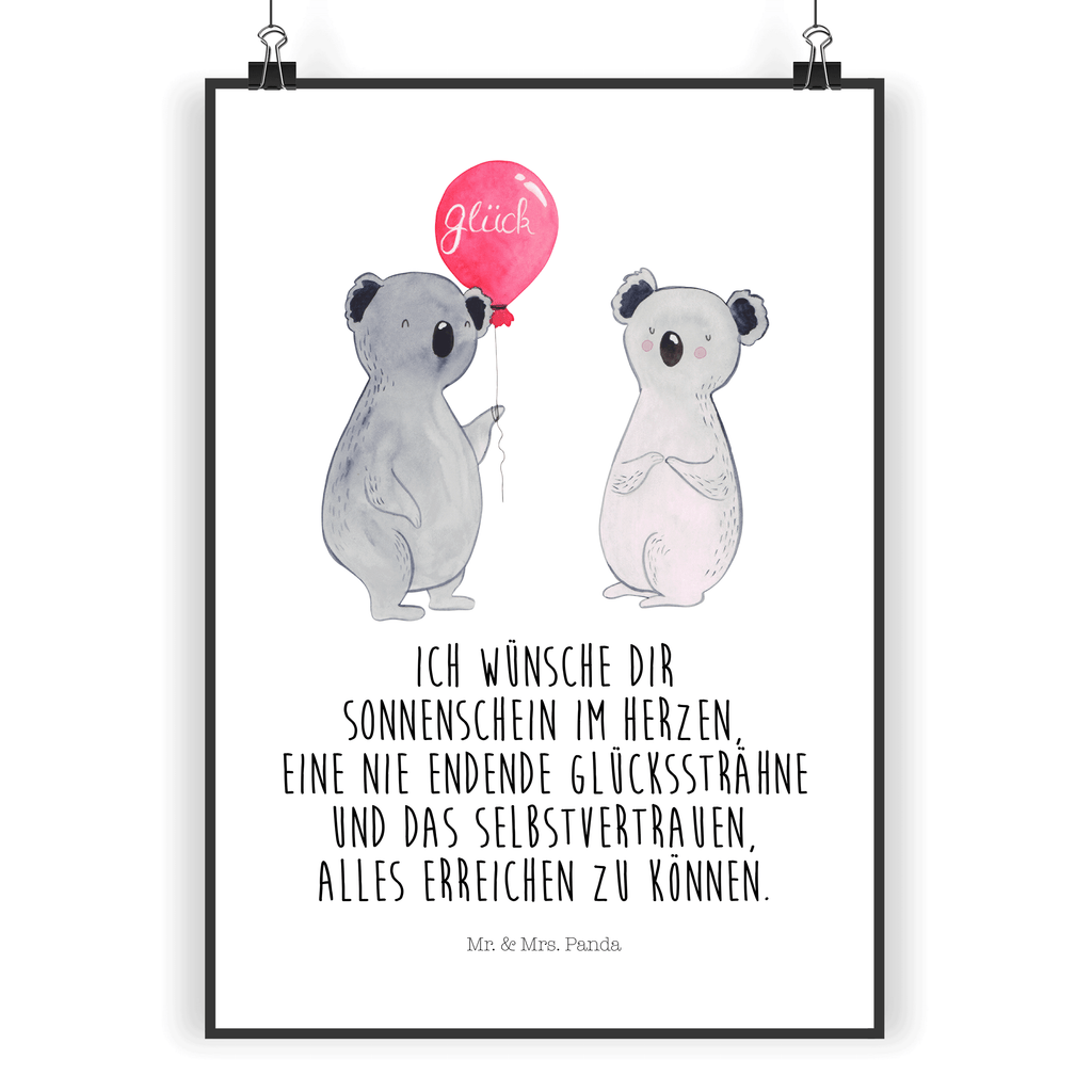 Poster Koala Luftballon Poster, Wandposter, Bild, Wanddeko, Küchenposter, Kinderposter, Wanddeko Bild, Raumdekoration, Wanddekoration, Handgemaltes Poster, Mr. & Mrs. Panda Poster, Designposter, Kunstdruck, Posterdruck, Koala, Koalabär, Luftballon, Party, Geburtstag, Geschenk
