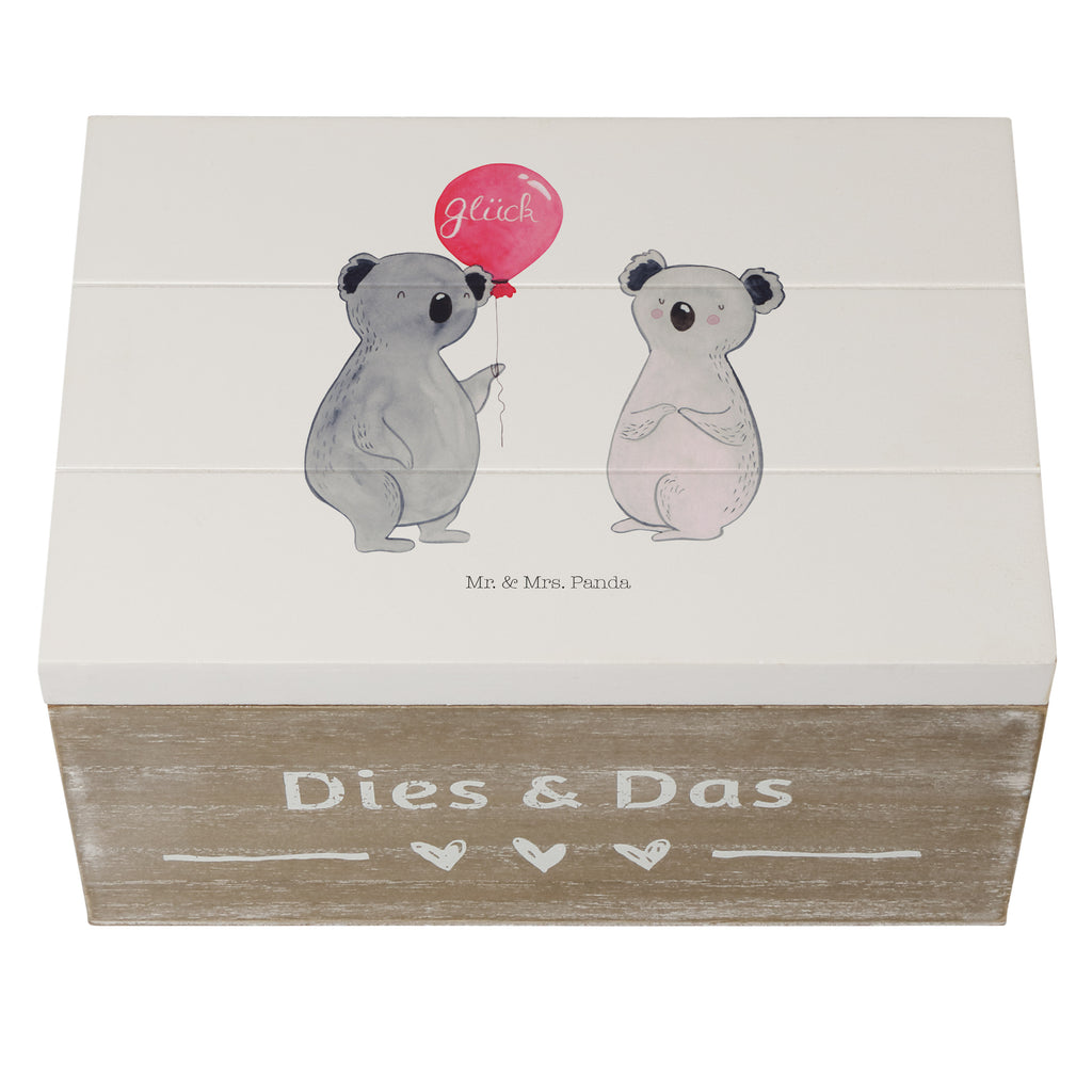 Holzkiste Koala Luftballon Holzkiste, Kiste, Schatzkiste, Truhe, Schatulle, XXL, Erinnerungsbox, Erinnerungskiste, Dekokiste, Aufbewahrungsbox, Koala, Koalabär, Luftballon, Party, Geburtstag, Geschenk