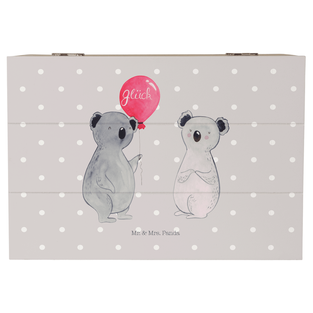 Holzkiste Koala Luftballon Holzkiste, Kiste, Schatzkiste, Truhe, Schatulle, XXL, Erinnerungsbox, Erinnerungskiste, Dekokiste, Aufbewahrungsbox, Koala, Koalabär, Luftballon, Party, Geburtstag, Geschenk