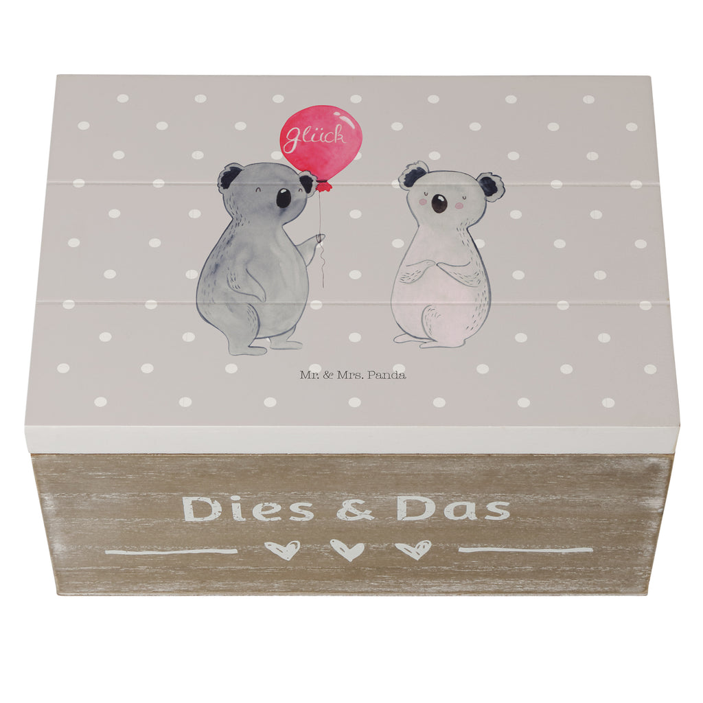Holzkiste Koala Luftballon Holzkiste, Kiste, Schatzkiste, Truhe, Schatulle, XXL, Erinnerungsbox, Erinnerungskiste, Dekokiste, Aufbewahrungsbox, Koala, Koalabär, Luftballon, Party, Geburtstag, Geschenk