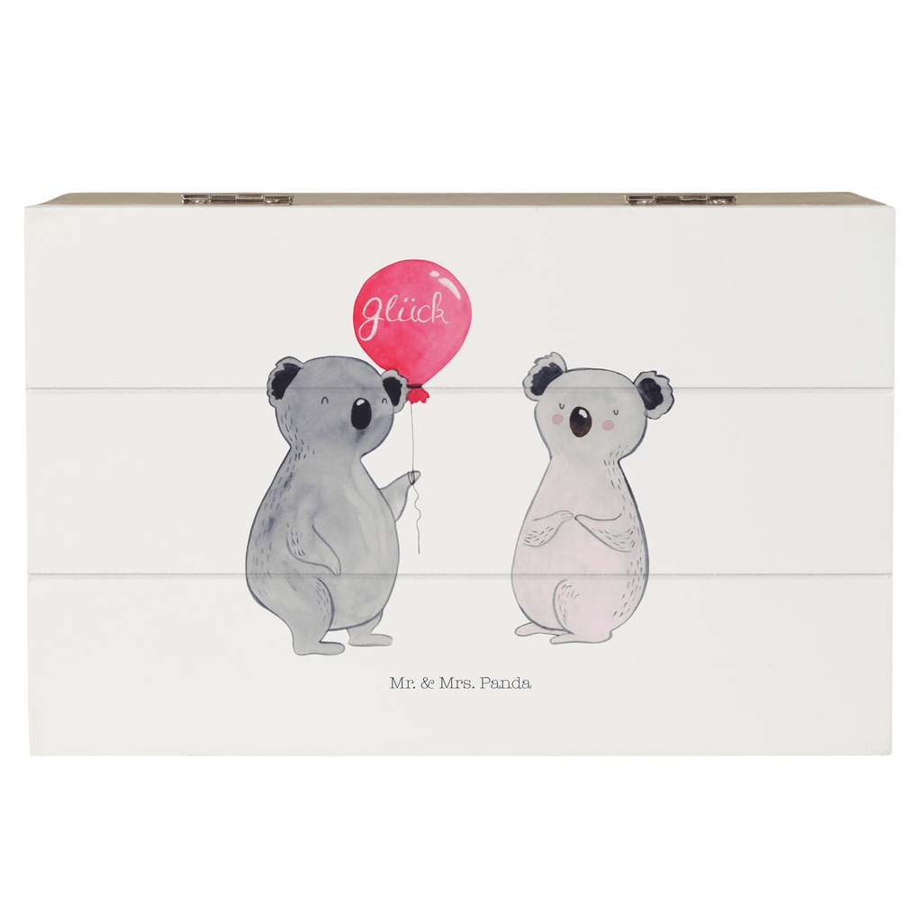 Holzkiste Koala Luftballon Holzkiste, Kiste, Schatzkiste, Truhe, Schatulle, XXL, Erinnerungsbox, Erinnerungskiste, Dekokiste, Aufbewahrungsbox, Koala, Koalabär, Luftballon, Party, Geburtstag, Geschenk