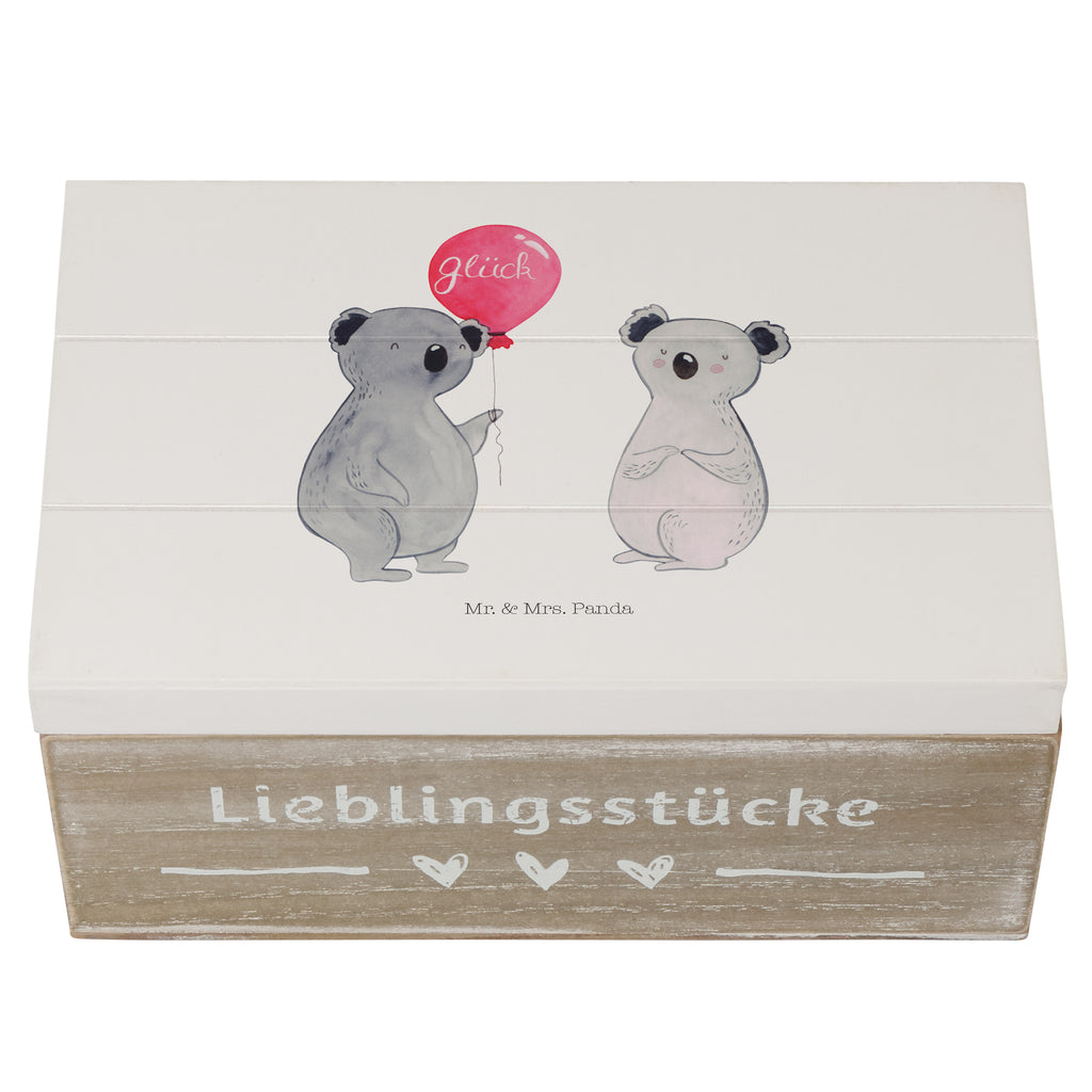Holzkiste Koala Luftballon Holzkiste, Kiste, Schatzkiste, Truhe, Schatulle, XXL, Erinnerungsbox, Erinnerungskiste, Dekokiste, Aufbewahrungsbox, Koala, Koalabär, Luftballon, Party, Geburtstag, Geschenk