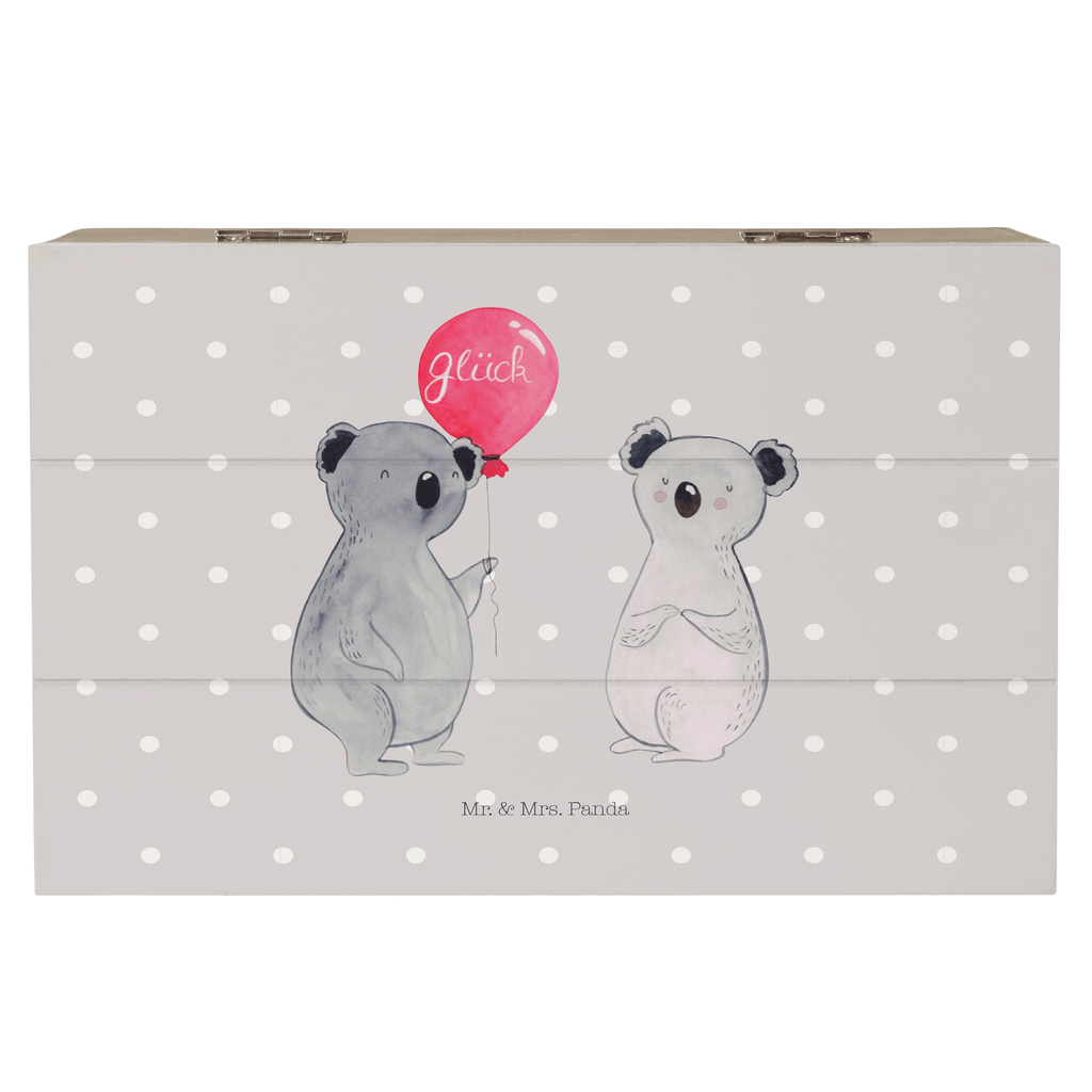 Holzkiste Koala Luftballon Holzkiste, Kiste, Schatzkiste, Truhe, Schatulle, XXL, Erinnerungsbox, Erinnerungskiste, Dekokiste, Aufbewahrungsbox, Koala, Koalabär, Luftballon, Party, Geburtstag, Geschenk