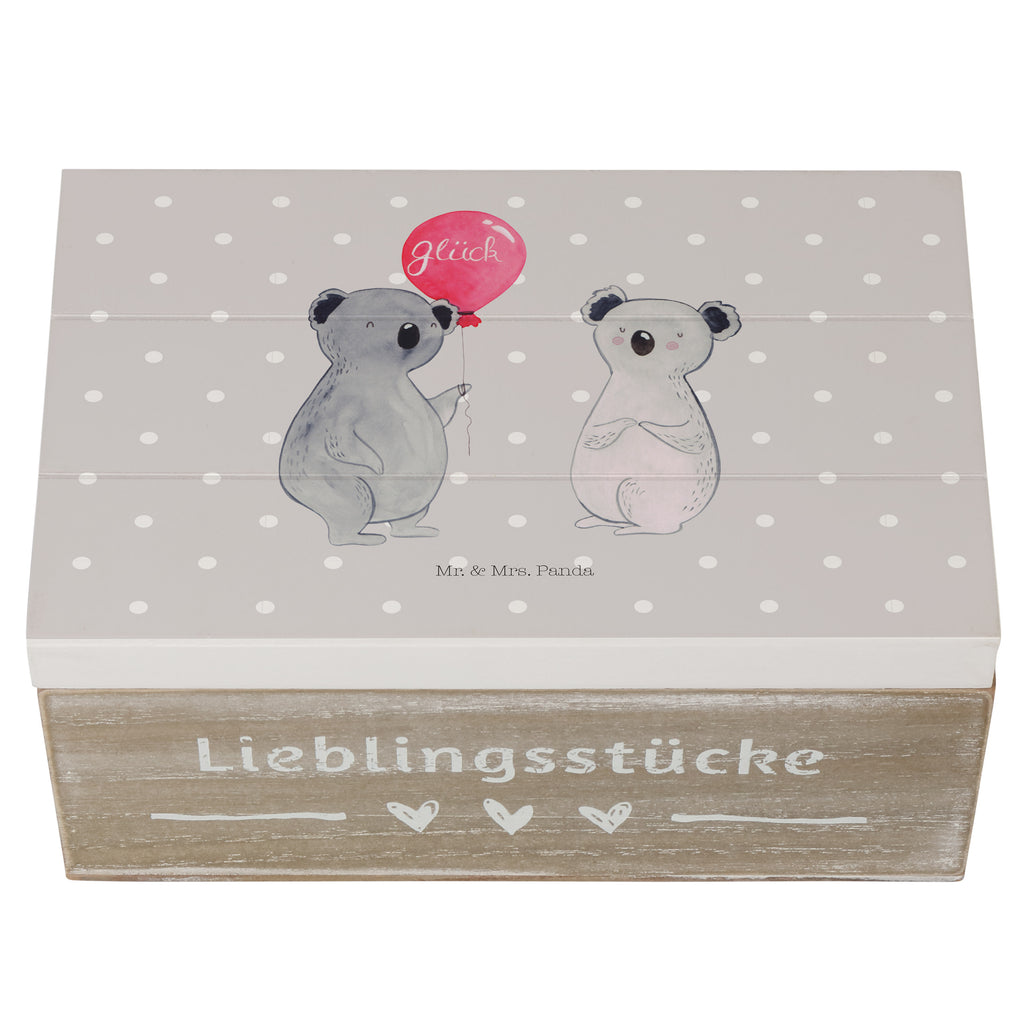 Holzkiste Koala Luftballon Holzkiste, Kiste, Schatzkiste, Truhe, Schatulle, XXL, Erinnerungsbox, Erinnerungskiste, Dekokiste, Aufbewahrungsbox, Koala, Koalabär, Luftballon, Party, Geburtstag, Geschenk