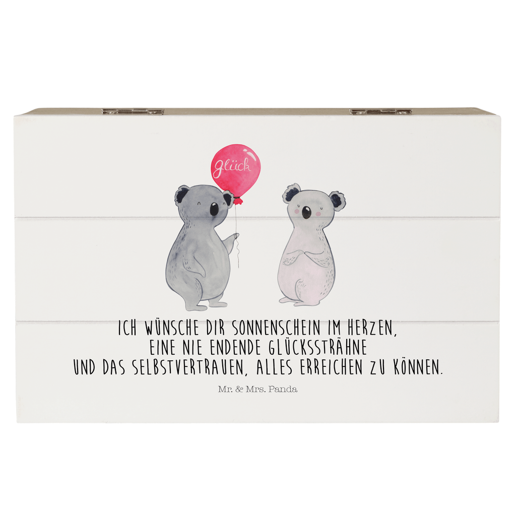 Holzkiste Koala Luftballon Holzkiste, Kiste, Schatzkiste, Truhe, Schatulle, XXL, Erinnerungsbox, Erinnerungskiste, Dekokiste, Aufbewahrungsbox, Koala, Koalabär, Luftballon, Party, Geburtstag, Geschenk