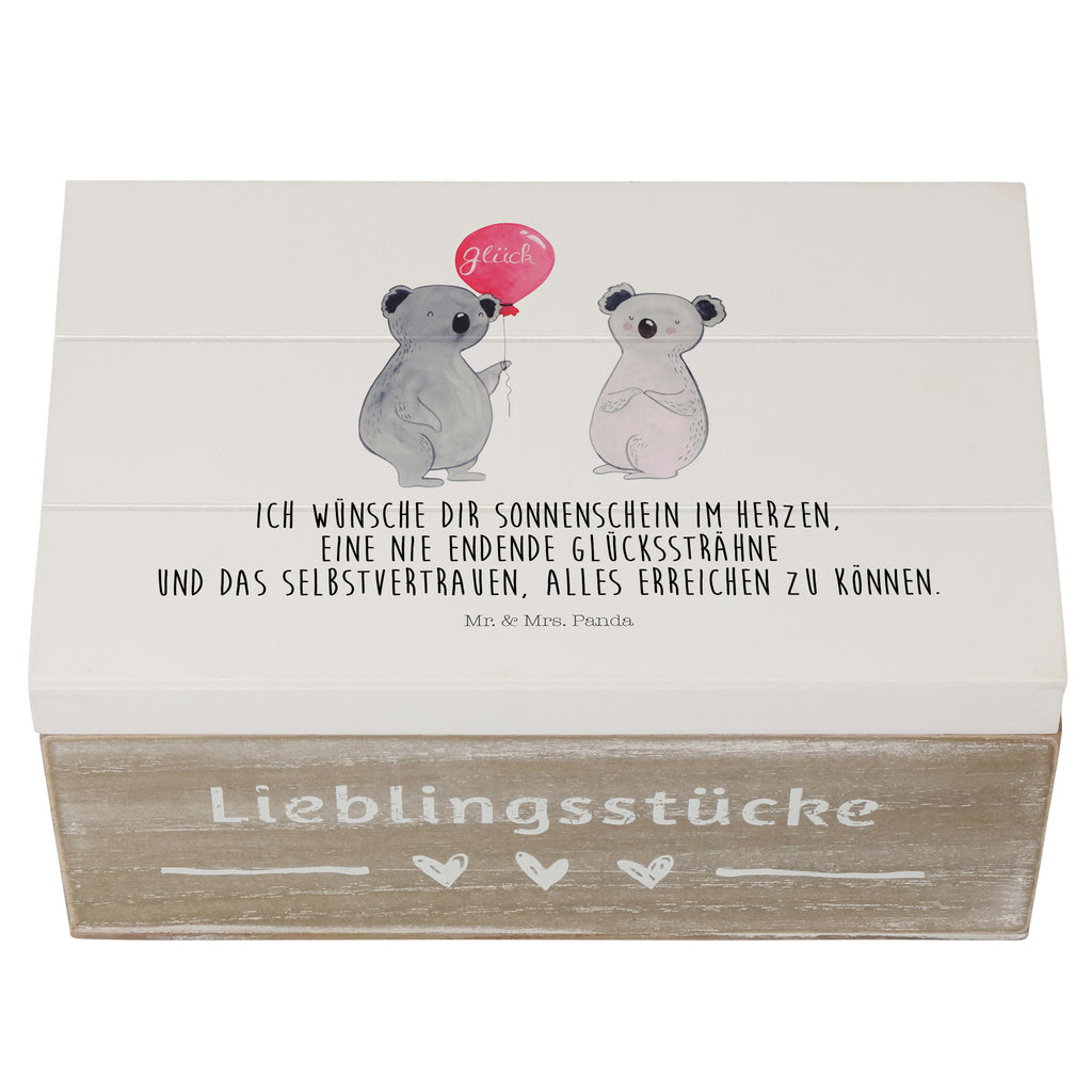 Holzkiste Koala Luftballon Holzkiste, Kiste, Schatzkiste, Truhe, Schatulle, XXL, Erinnerungsbox, Erinnerungskiste, Dekokiste, Aufbewahrungsbox, Koala, Koalabär, Luftballon, Party, Geburtstag, Geschenk