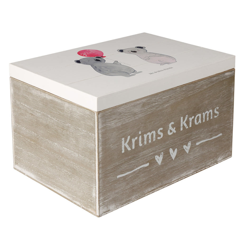 Holzkiste Koala Luftballon Holzkiste, Kiste, Schatzkiste, Truhe, Schatulle, XXL, Erinnerungsbox, Erinnerungskiste, Dekokiste, Aufbewahrungsbox, Koala, Koalabär, Luftballon, Party, Geburtstag, Geschenk