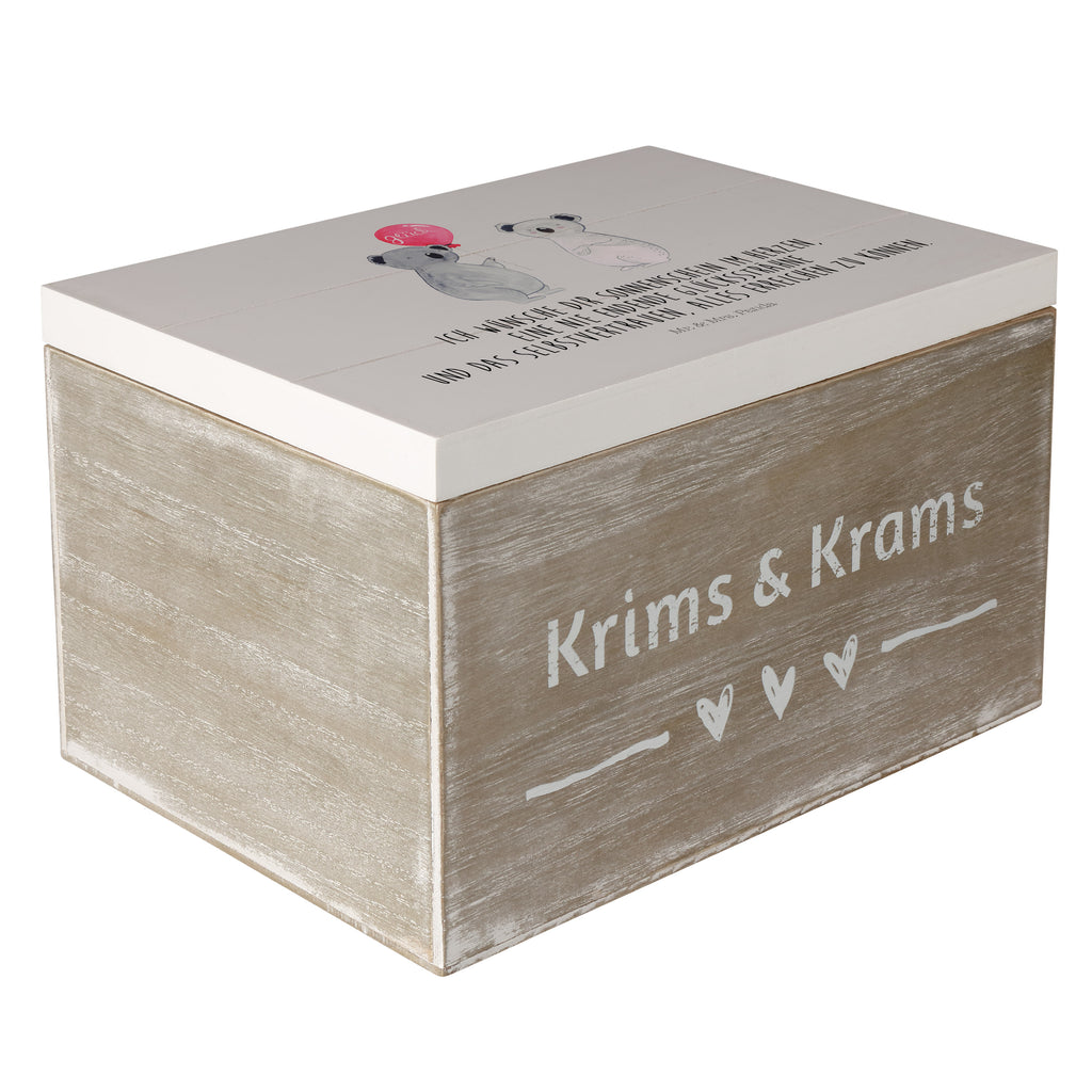 Holzkiste Koala Luftballon Holzkiste, Kiste, Schatzkiste, Truhe, Schatulle, XXL, Erinnerungsbox, Erinnerungskiste, Dekokiste, Aufbewahrungsbox, Koala, Koalabär, Luftballon, Party, Geburtstag, Geschenk