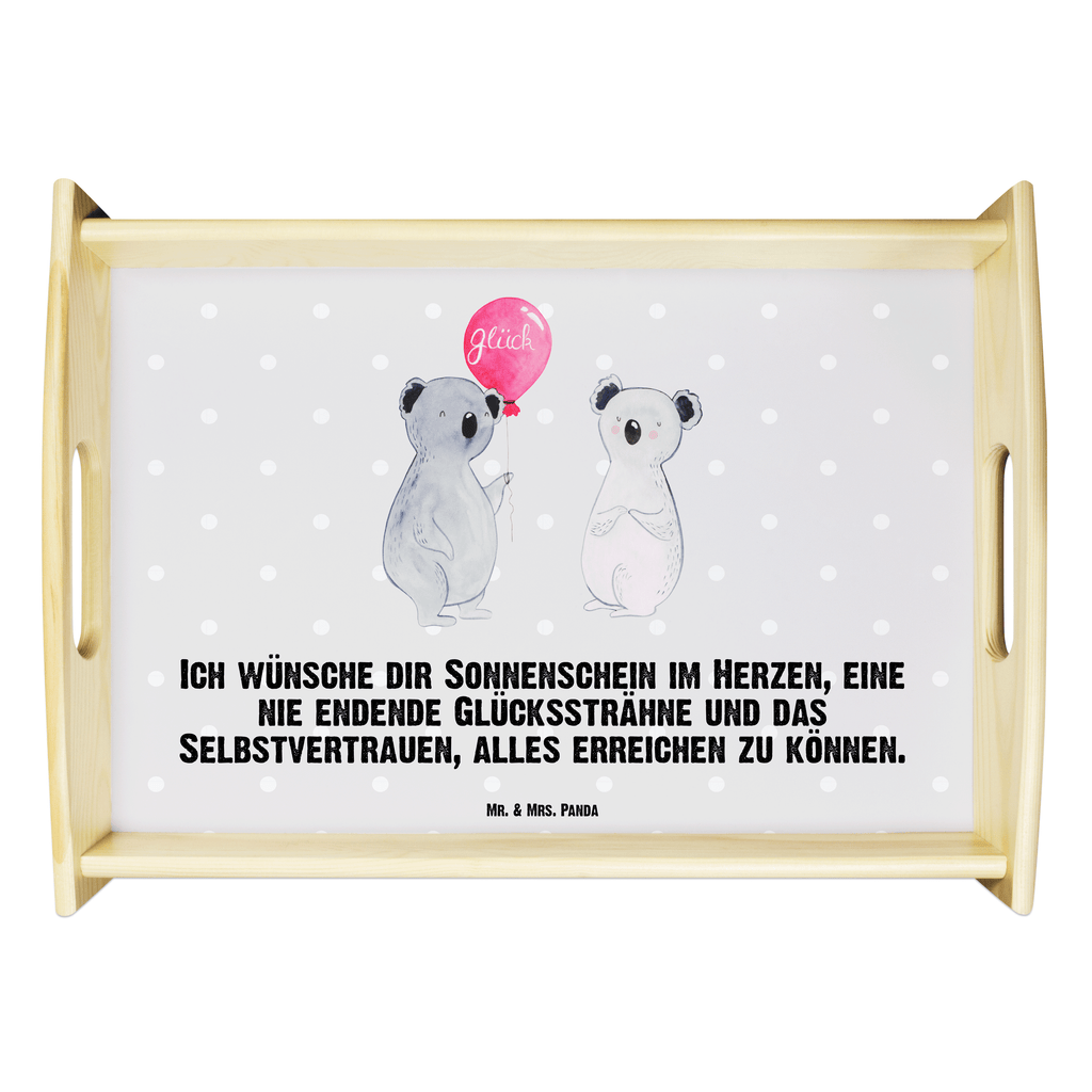 Serviertablett Koala Luftballon Tablett, Holztablett, Küchentablett, Dekotablett, Frühstückstablett, Koala, Koalabär, Luftballon, Party, Geburtstag, Geschenk