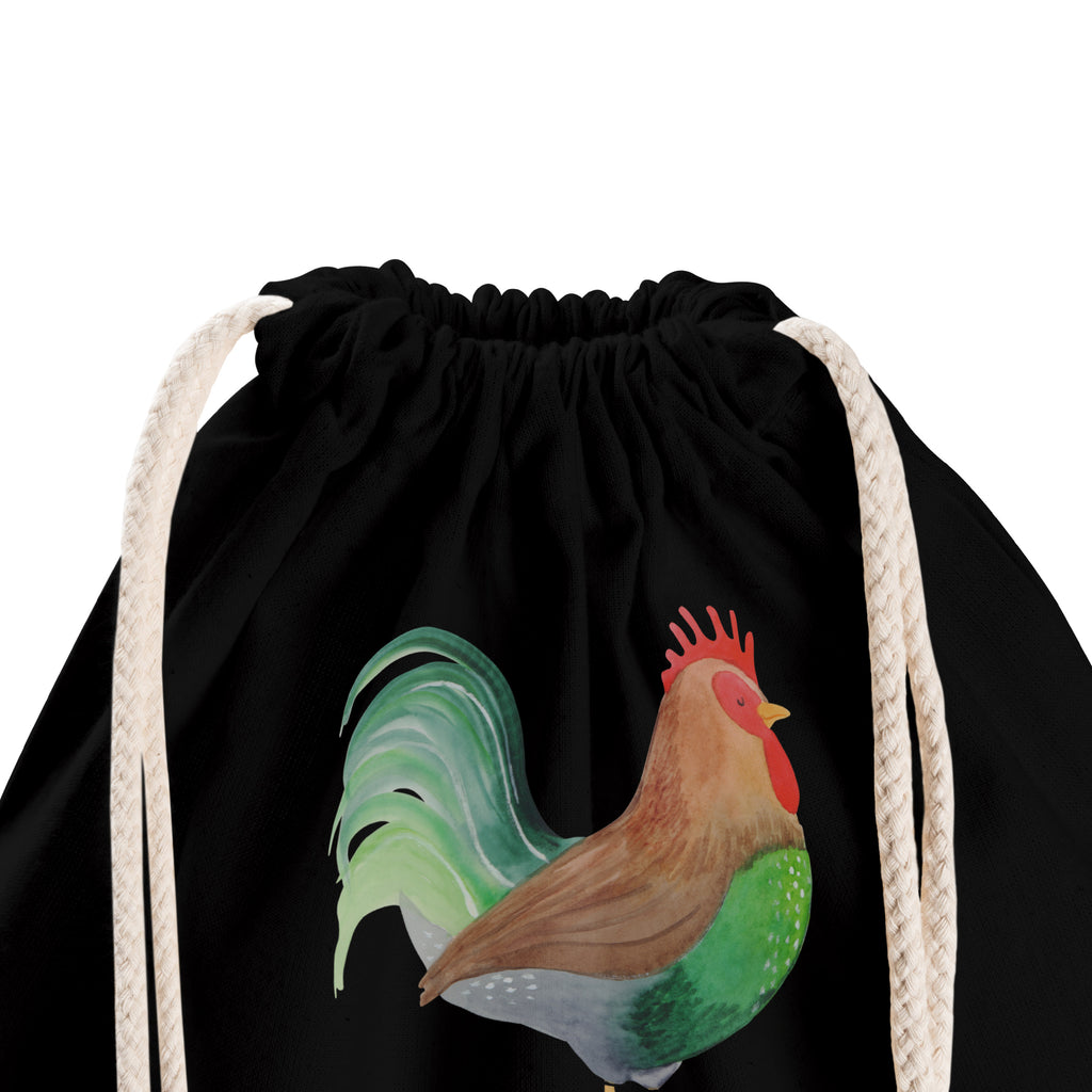 Sportbeutel Hahn mit Korn Turnbeutel, Beutel, Sporttasche, Tasche, Stoffbeutel, Bauernhof, Hoftiere, Landwirt, Landwirtin, Hahn, Korn, Henne, Eier, Natur