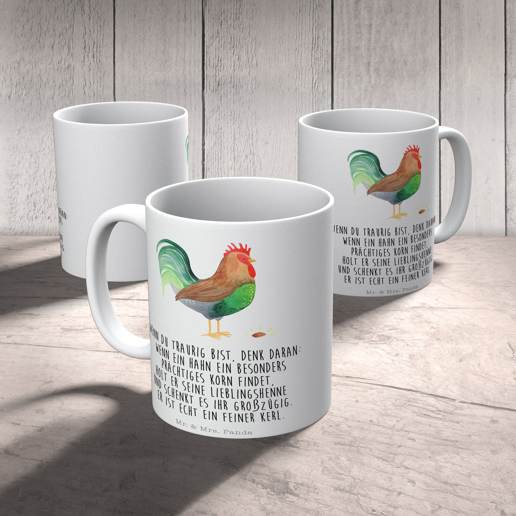 Tasse Hahn mit Korn Hahn, Bauernhof, Korn, Henne, Eier, Natur Becher, Kaffeetasse, Kaffeebecher, Tee, Frühstück, Büro  Bauernhof, Hoftiere, Landwirt, Landwirtin
