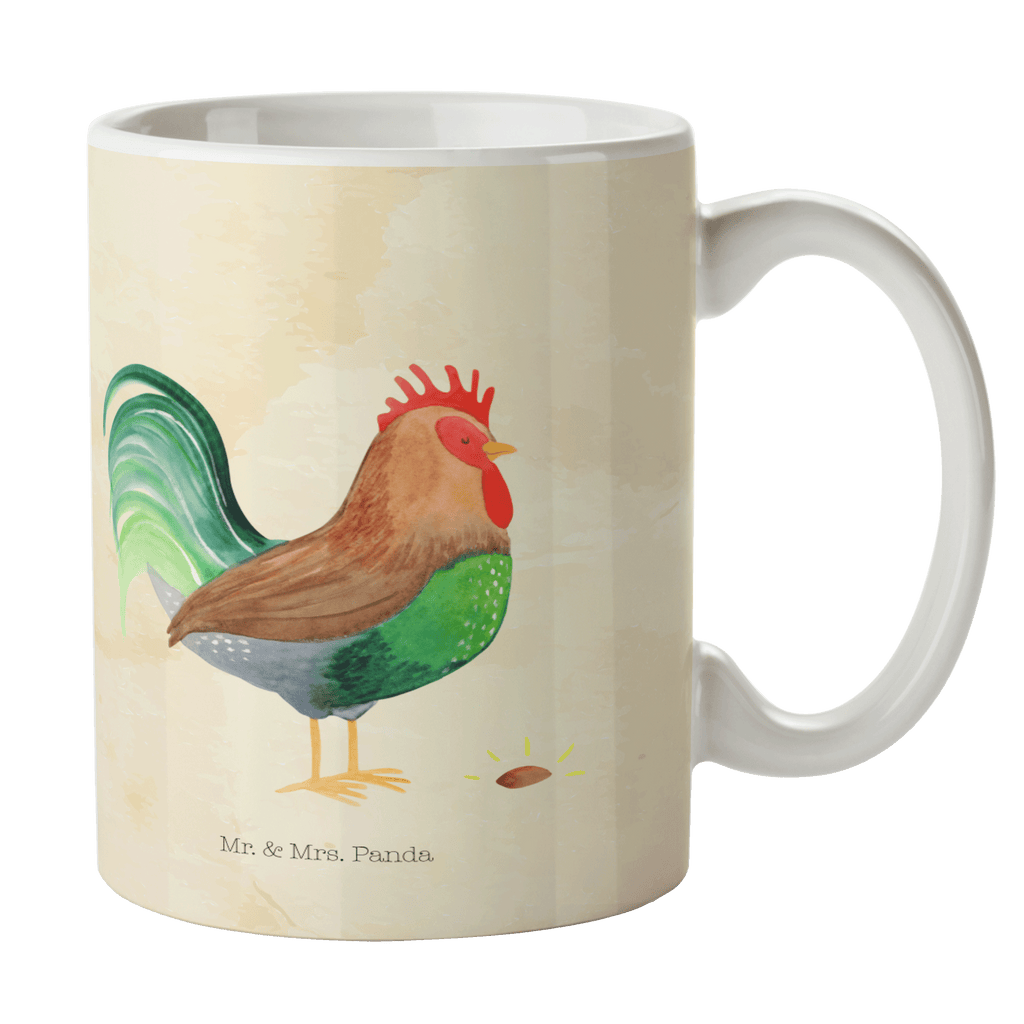 Tasse Hahn mit Korn Hahn, Bauernhof, Korn, Henne, Eier, Natur Becher, Kaffeetasse, Kaffeebecher, Tee, Frühstück, Büro  Bauernhof, Hoftiere, Landwirt, Landwirtin