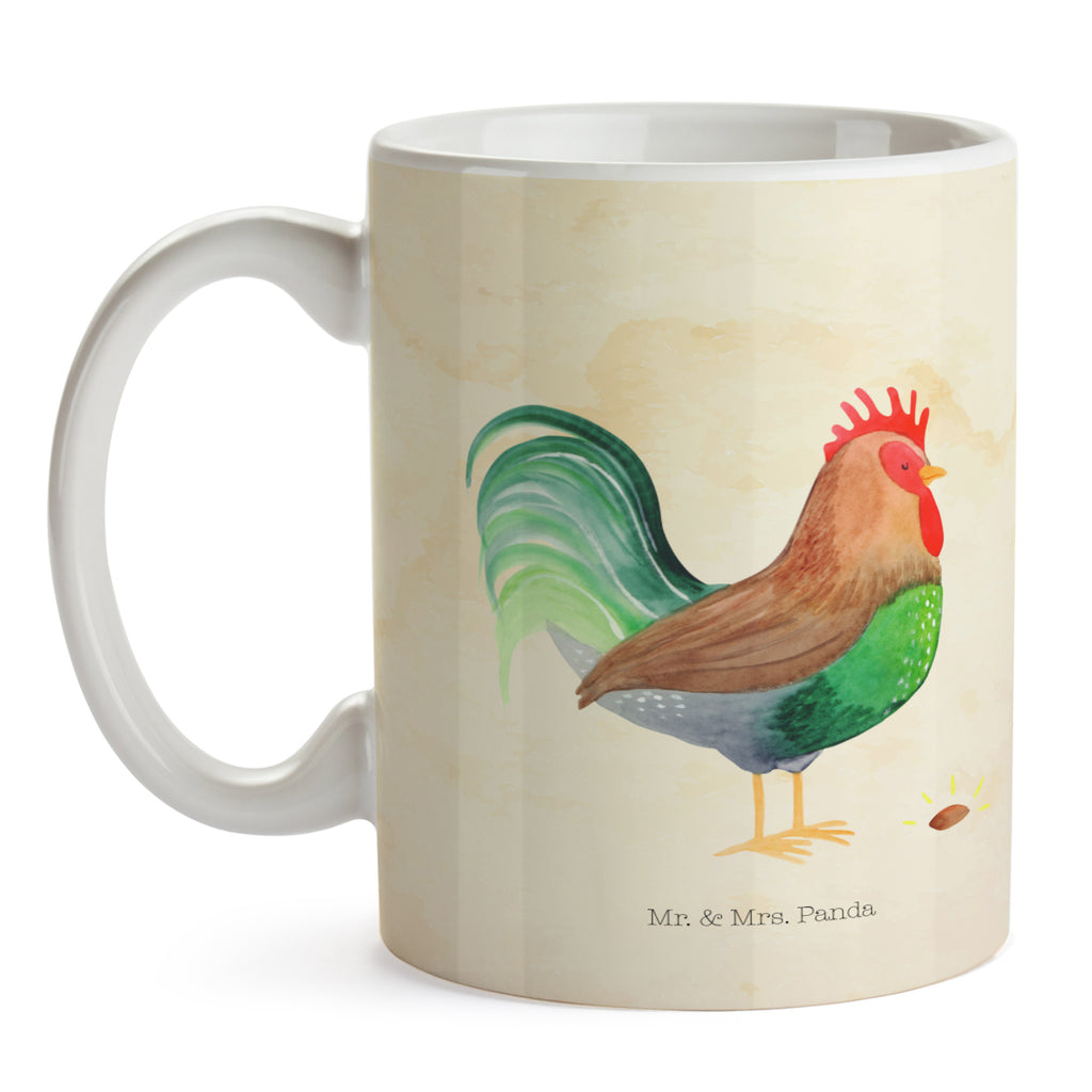 Tasse Hahn mit Korn Hahn, Bauernhof, Korn, Henne, Eier, Natur Becher, Kaffeetasse, Kaffeebecher, Tee, Frühstück, Büro  Bauernhof, Hoftiere, Landwirt, Landwirtin