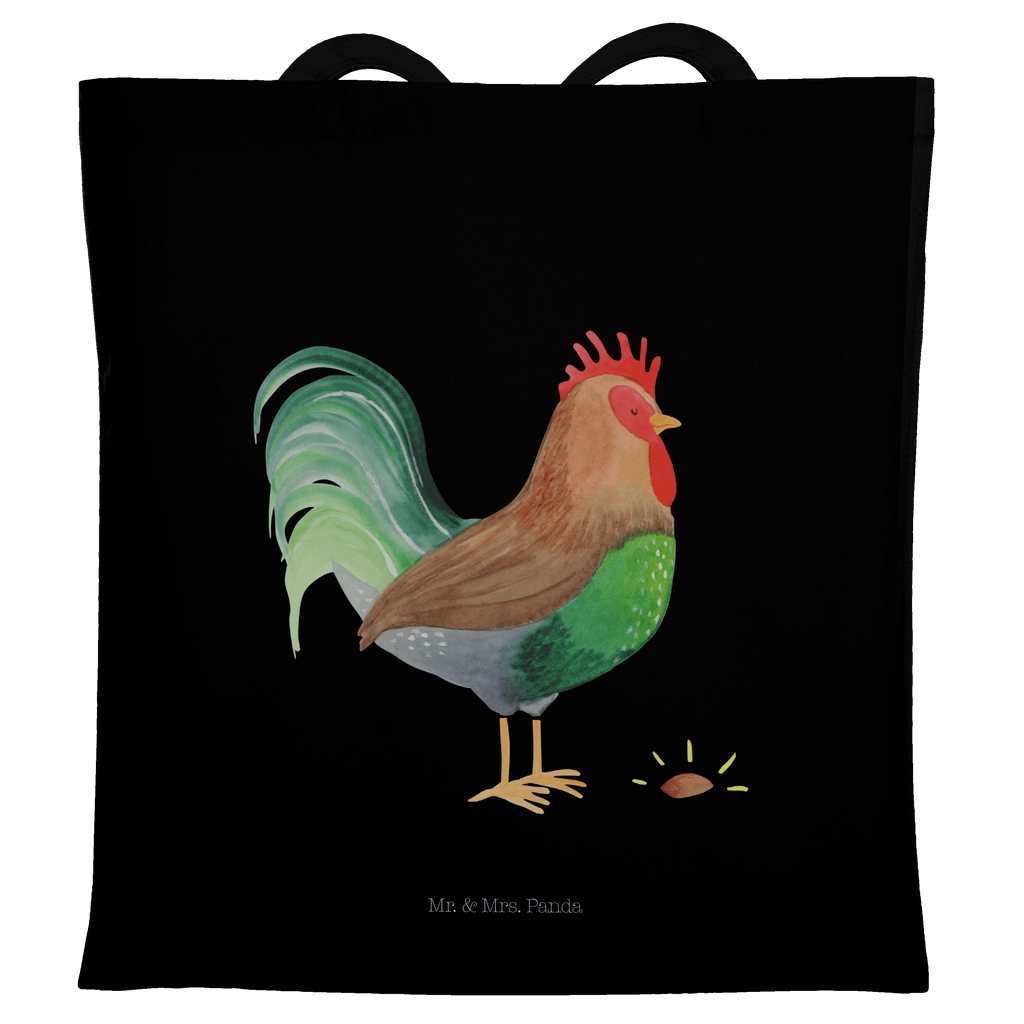 Tragetasche Hahn mit Korn Beuteltasche, Beutel, Einkaufstasche, Jutebeutel, Stoffbeutel, Bauernhof, Hoftiere, Landwirt, Landwirtin, Hahn, Korn, Henne, Eier, Natur