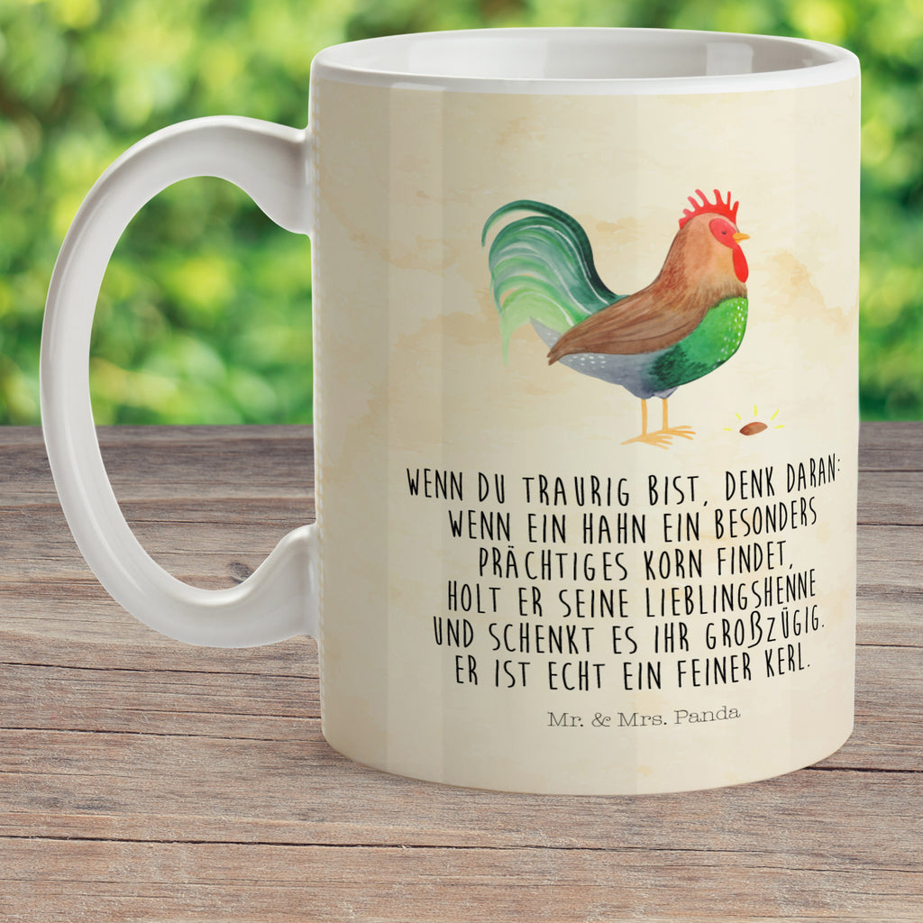 Kindertasse Hahn mit Korn Kunststoff Tasse, Kindergarten, Tasse, Trinkbecher, Camping Becher, Kaffeetasse, Kunststoffbecher, Kindergartenbecher, Outdoorgeschirr, Kunststoffgeschirr, Reisebecher, Reisetasse, Kinderbecher, Bauernhof, Hoftiere, Landwirt, Landwirtin, Hahn, Korn, Henne, Eier, Natur