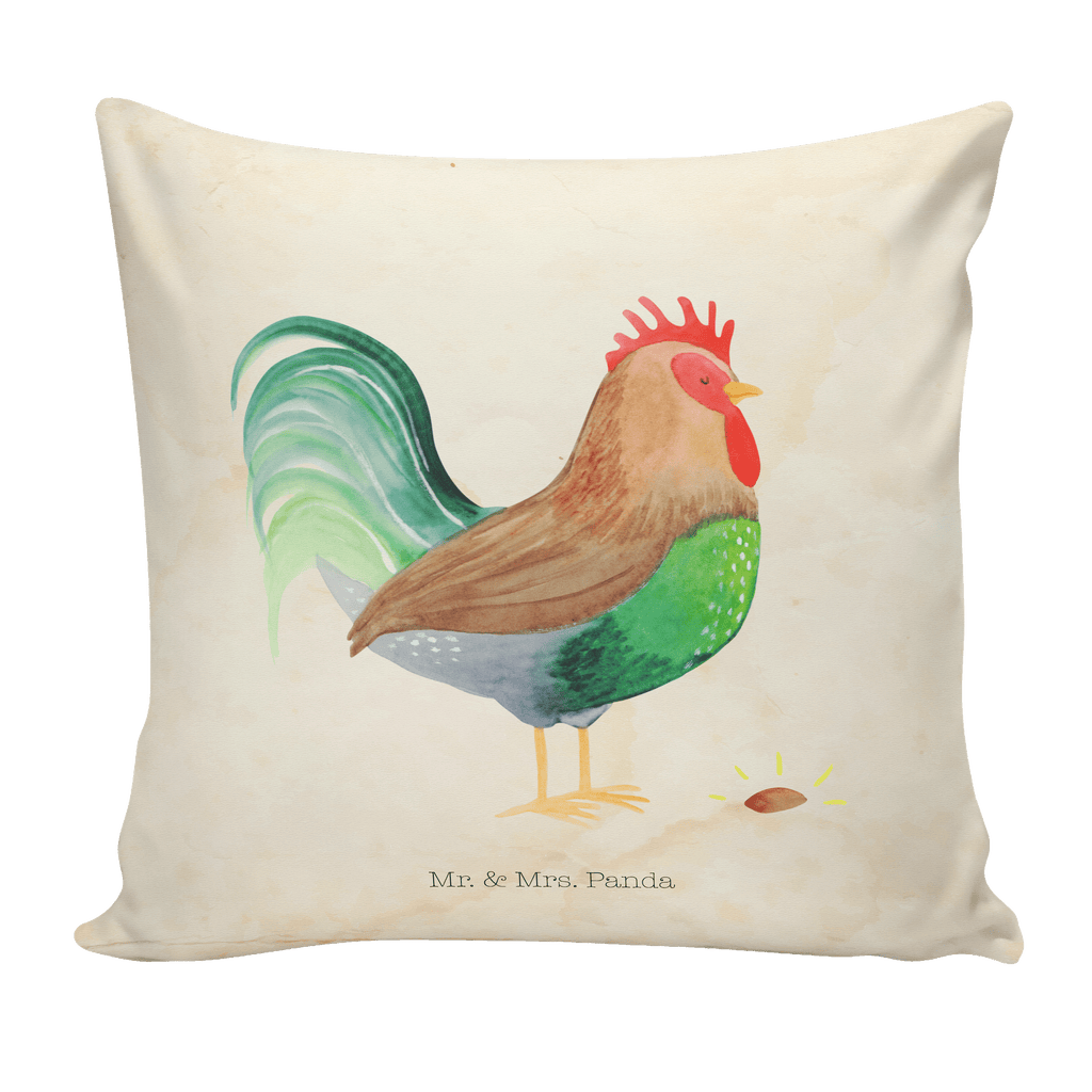 40x40 Kissen Hahn mit Korn Kissenhülle, Kopfkissen, Sofakissen, Dekokissen, Motivkissen, Bauernhof, Hoftiere, Landwirt, Landwirtin, Hahn, Korn, Henne, Eier, Natur