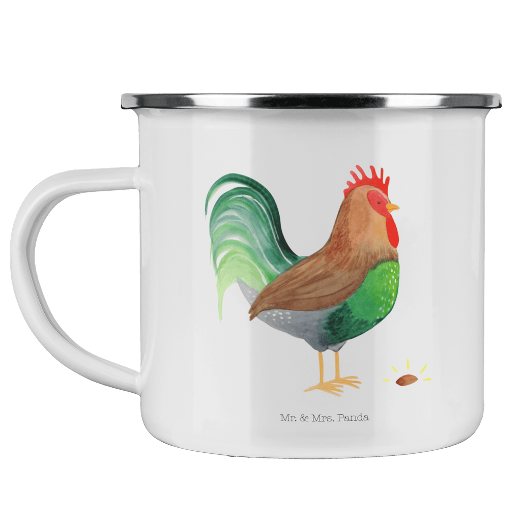 Camping Emaille Tasse Hahn mit Korn Campingtasse, Trinkbecher, Metalltasse, Outdoor Tasse, Emaille Trinkbecher, Blechtasse Outdoor, Emaille Campingbecher, Edelstahl Trinkbecher, Metalltasse für Camping, Kaffee Blechtasse, Camping Tasse Metall, Bauernhof, Hoftiere, Landwirt, Landwirtin, Hahn, Korn, Henne, Eier, Natur