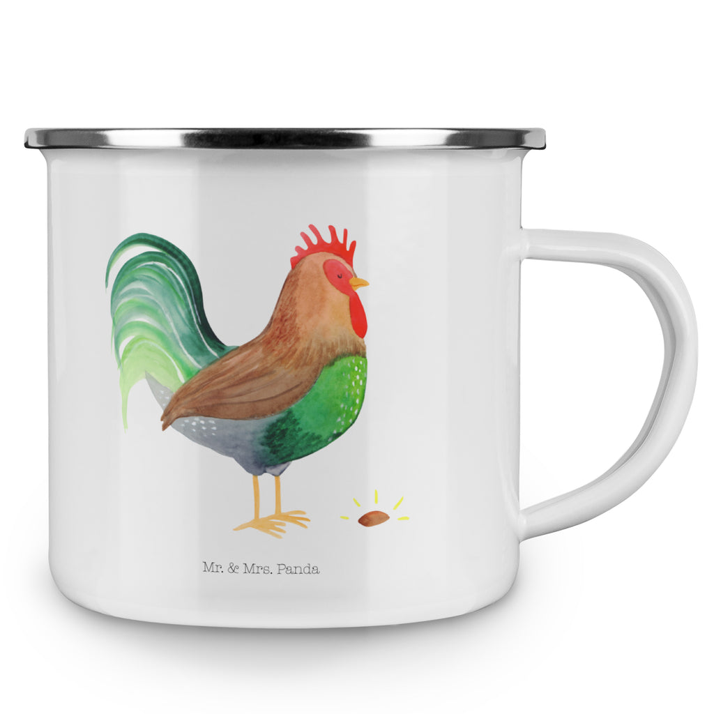 Camping Emaille Tasse Hahn mit Korn Campingtasse, Trinkbecher, Metalltasse, Outdoor Tasse, Emaille Trinkbecher, Blechtasse Outdoor, Emaille Campingbecher, Edelstahl Trinkbecher, Metalltasse für Camping, Kaffee Blechtasse, Camping Tasse Metall, Bauernhof, Hoftiere, Landwirt, Landwirtin, Hahn, Korn, Henne, Eier, Natur