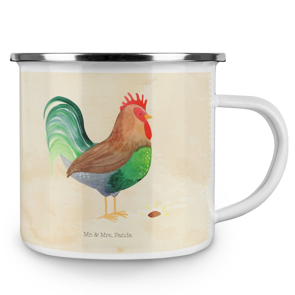 Camping Emaille Tasse Hahn mit Korn Campingtasse, Trinkbecher, Metalltasse, Outdoor Tasse, Emaille Trinkbecher, Blechtasse Outdoor, Emaille Campingbecher, Edelstahl Trinkbecher, Metalltasse für Camping, Kaffee Blechtasse, Camping Tasse Metall, Bauernhof, Hoftiere, Landwirt, Landwirtin, Hahn, Korn, Henne, Eier, Natur