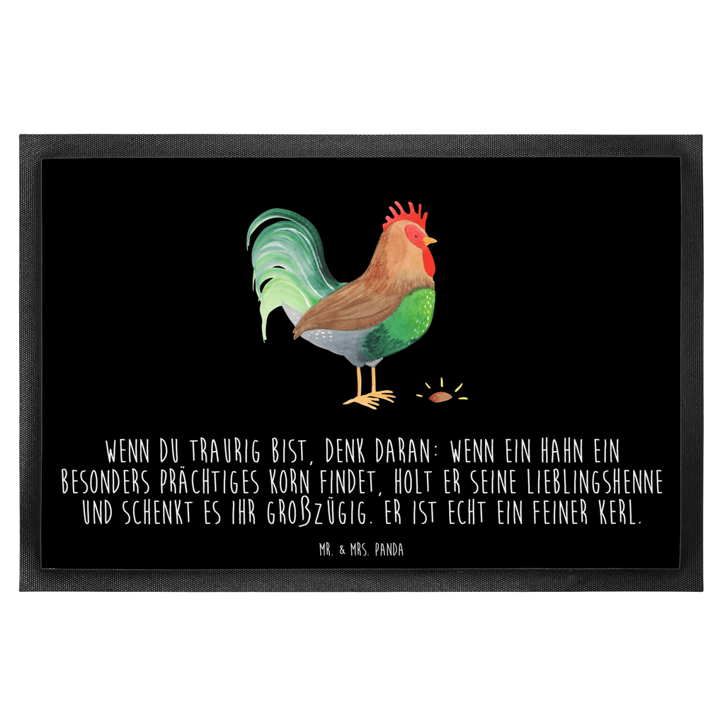 Fußmatte Hahn mit Korn Hahn, Bauernhof, Korn, Henne, Eier, Natur Türvorleger, Schmutzmatte, Fußabtreter, Matte, Schmutzfänger, Fußabstreifer, Schmutzfangmatte, Türmatte, Motivfußmatte,  Haustürmatte, Vorleger  Bauernhof, Hoftiere, Landwirt, Landwirtin