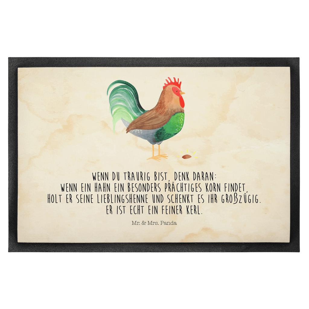 Fußmatte Hahn mit Korn Hahn, Bauernhof, Korn, Henne, Eier, Natur Türvorleger, Schmutzmatte, Fußabtreter, Matte, Schmutzfänger, Fußabstreifer, Schmutzfangmatte, Türmatte, Motivfußmatte,  Haustürmatte, Vorleger  Bauernhof, Hoftiere, Landwirt, Landwirtin