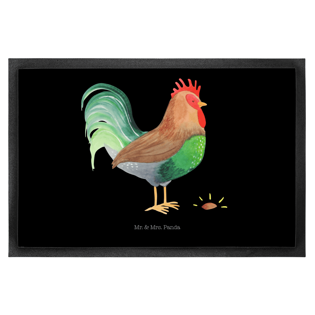 Fußmatte Hahn mit Korn Hahn, Bauernhof, Korn, Henne, Eier, Natur Türvorleger, Schmutzmatte, Fußabtreter, Matte, Schmutzfänger, Fußabstreifer, Schmutzfangmatte, Türmatte, Motivfußmatte,  Haustürmatte, Vorleger  Bauernhof, Hoftiere, Landwirt, Landwirtin