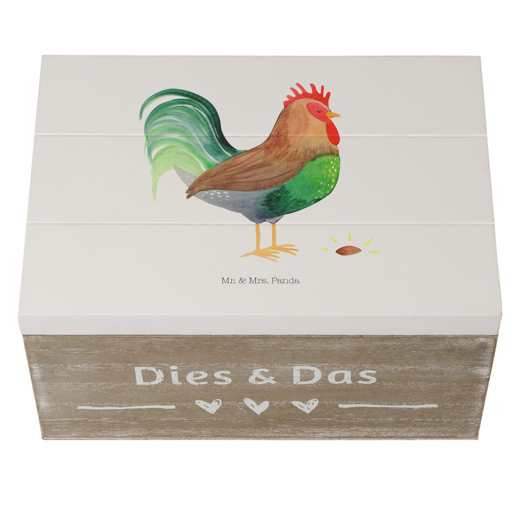 Holzkiste Hahn mit Korn Holzkiste, Kiste, Schatzkiste, Truhe, Schatulle, XXL, Erinnerungsbox, Erinnerungskiste, Dekokiste, Aufbewahrungsbox, Bauernhof, Hoftiere, Landwirt, Landwirtin, Hahn, Korn, Henne, Eier, Natur