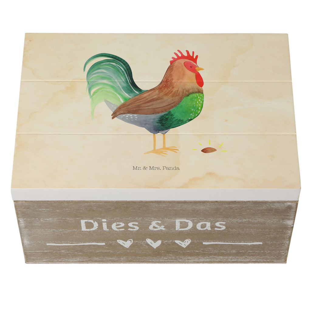 Holzkiste Hahn mit Korn Holzkiste, Kiste, Schatzkiste, Truhe, Schatulle, XXL, Erinnerungsbox, Erinnerungskiste, Dekokiste, Aufbewahrungsbox, Bauernhof, Hoftiere, Landwirt, Landwirtin, Hahn, Korn, Henne, Eier, Natur