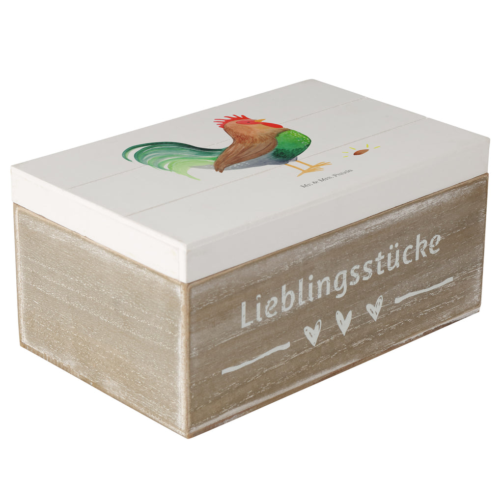 Holzkiste Hahn mit Korn Holzkiste, Kiste, Schatzkiste, Truhe, Schatulle, XXL, Erinnerungsbox, Erinnerungskiste, Dekokiste, Aufbewahrungsbox, Bauernhof, Hoftiere, Landwirt, Landwirtin, Hahn, Korn, Henne, Eier, Natur
