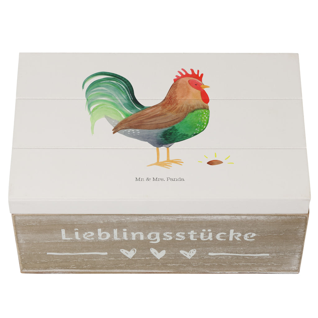 Holzkiste Hahn mit Korn Holzkiste, Kiste, Schatzkiste, Truhe, Schatulle, XXL, Erinnerungsbox, Erinnerungskiste, Dekokiste, Aufbewahrungsbox, Bauernhof, Hoftiere, Landwirt, Landwirtin, Hahn, Korn, Henne, Eier, Natur