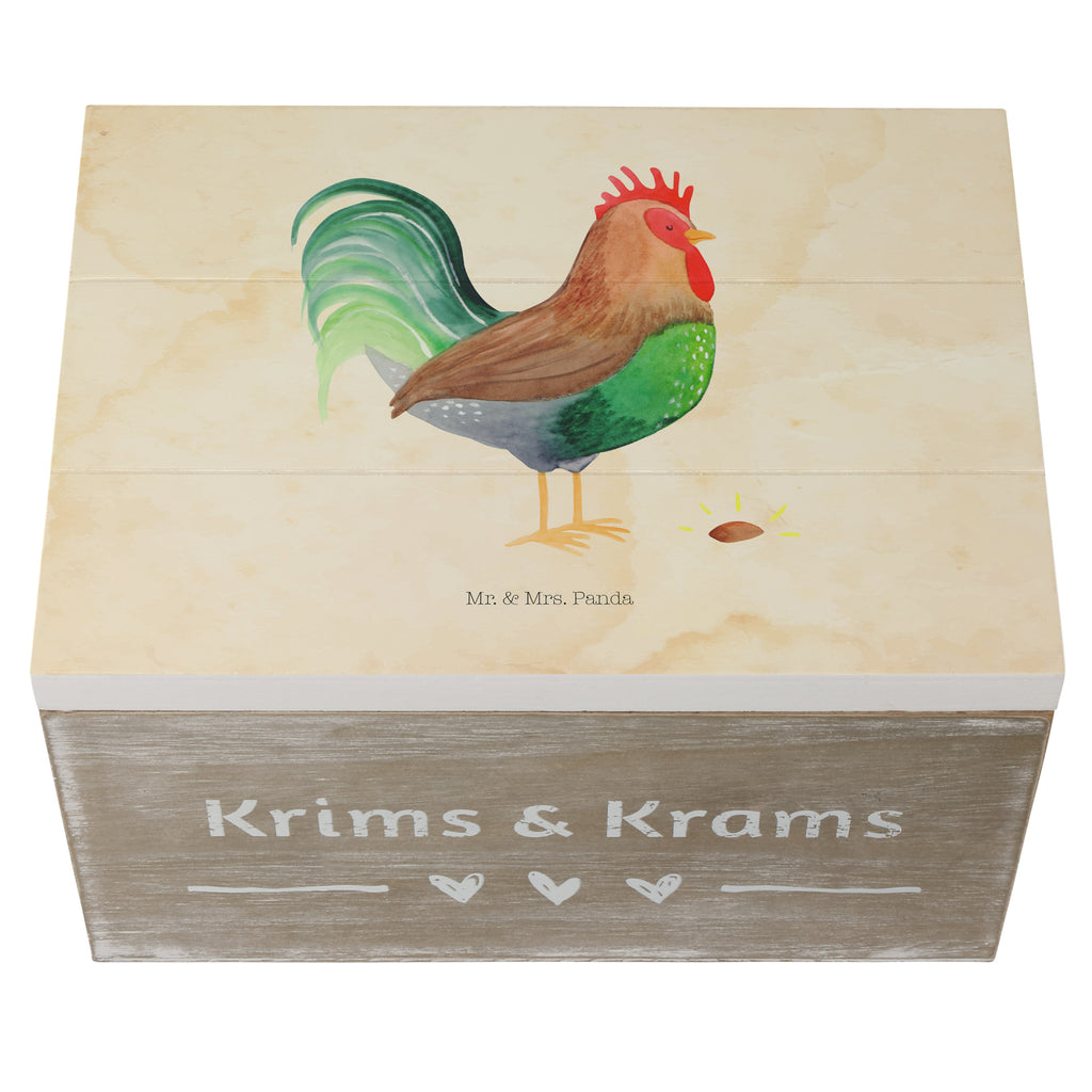 Holzkiste Hahn mit Korn Holzkiste, Kiste, Schatzkiste, Truhe, Schatulle, XXL, Erinnerungsbox, Erinnerungskiste, Dekokiste, Aufbewahrungsbox, Bauernhof, Hoftiere, Landwirt, Landwirtin, Hahn, Korn, Henne, Eier, Natur