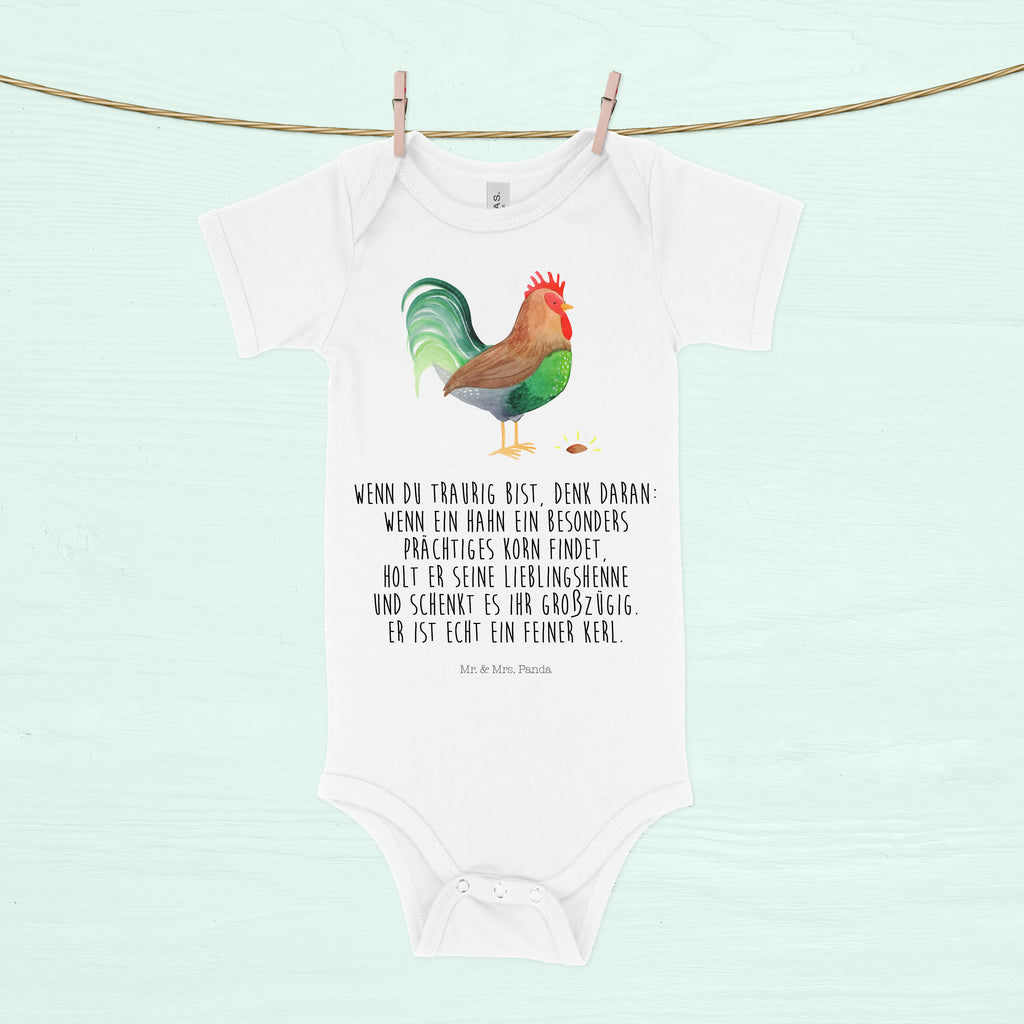 Organic Baby Body Hahn mit Korn Babykleidung, Babystrampler, Strampler, Wickelbody, Baby Erstausstattung, Junge, Mädchen, Bauernhof, Hoftiere, Landwirt, Landwirtin, Hahn, Korn, Henne, Eier, Natur