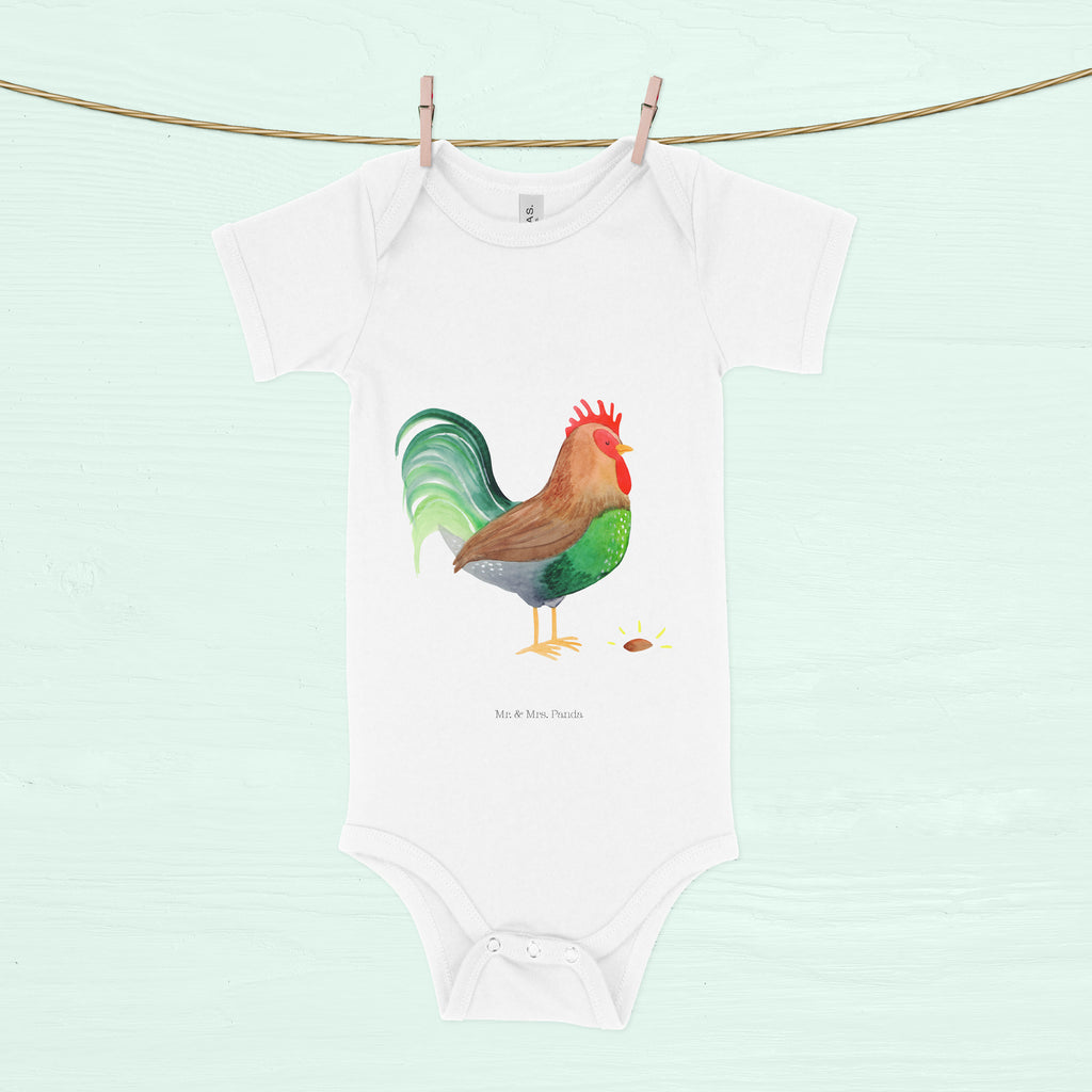 Organic Baby Body Hahn mit Korn Babykleidung, Babystrampler, Strampler, Wickelbody, Baby Erstausstattung, Junge, Mädchen, Bauernhof, Hoftiere, Landwirt, Landwirtin, Hahn, Korn, Henne, Eier, Natur