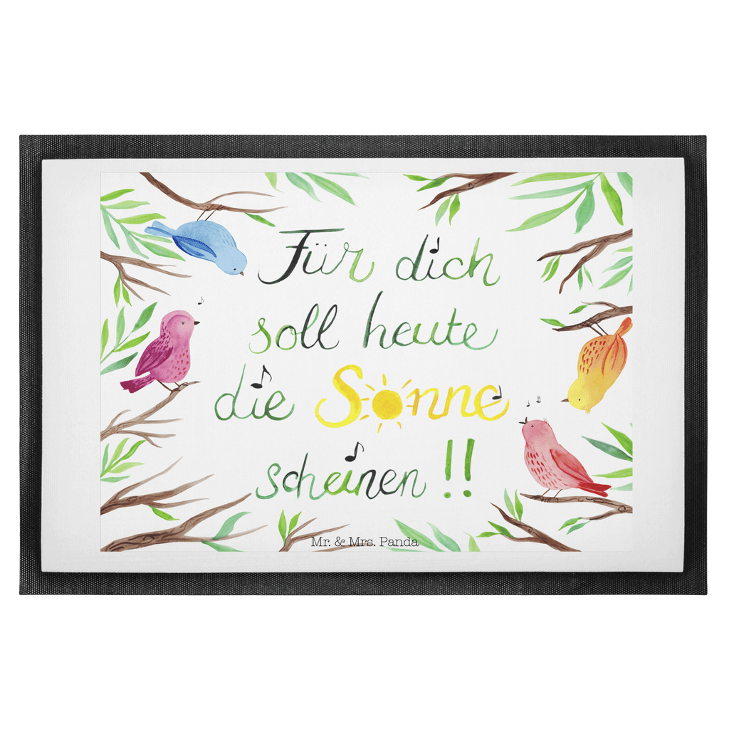 Fußmatte Vögel Sonne  Türvorleger, Schmutzmatte, Fußabtreter, Matte, Schmutzfänger, Fußabstreifer, Schmutzfangmatte, Türmatte, Motivfußmatte,  Haustürmatte, Vorleger  Blumen Deko, Frühlings Deko, Sommer Deko, Dekoration, positive Botschaft, Naturliebhaber, Outdoor, Natur, Abenteuer