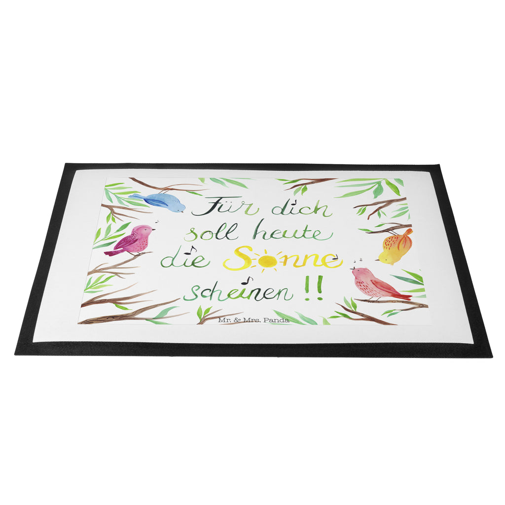 Fußmatte Vögel Sonne  Türvorleger, Schmutzmatte, Fußabtreter, Matte, Schmutzfänger, Fußabstreifer, Schmutzfangmatte, Türmatte, Motivfußmatte,  Haustürmatte, Vorleger  Blumen Deko, Frühlings Deko, Sommer Deko, Dekoration, positive Botschaft, Naturliebhaber, Outdoor, Natur, Abenteuer