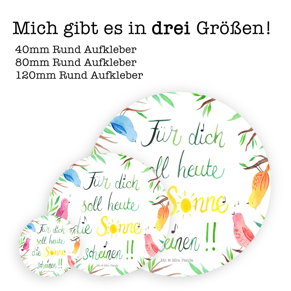 80mm Rund Aufkleber Vögel Sonne Sticker, Aufkleber, Etikett, Blumen Deko, Frühlings Deko, Sommer Deko, Dekoration, positive Botschaft, Naturliebhaber, Outdoor, Natur, Abenteuer