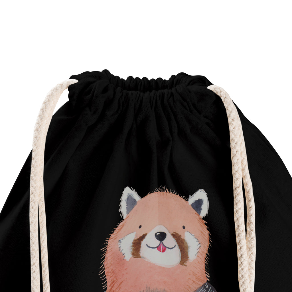 Sportbeutel Roter Panda Turnbeutel, Beutel, Sporttasche, Tasche, Stoffbeutel, Tiermotive, Gute Laune, lustige Sprüche, Tiere, Panda, Liebe, Rot, Herz, Liebling, Lieblingsmensch