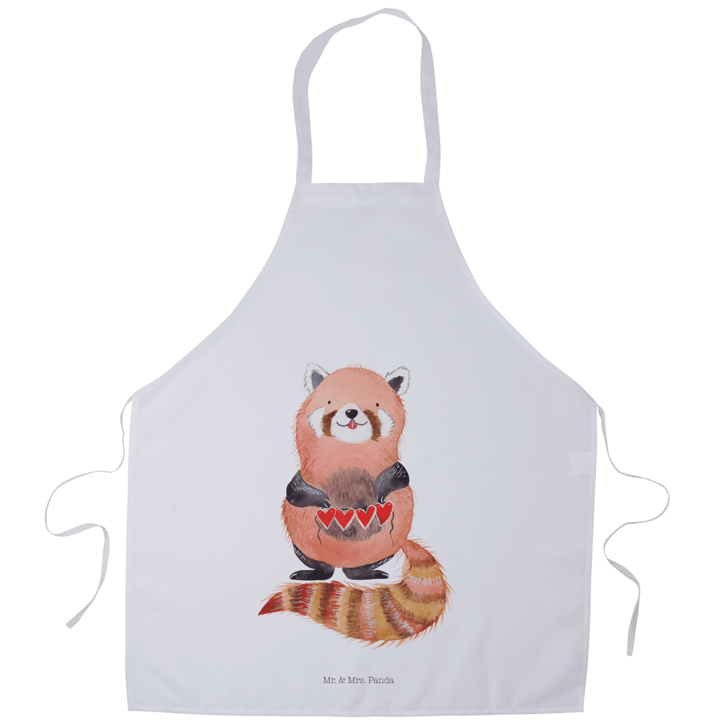 Kochschürze Roter Panda Schürze, Backschürze, Küchenschürze, Grillschürze, Latzschürze, Tiermotive, Gute Laune, lustige Sprüche, Tiere, Panda, Liebe, Rot, Herz, Liebling, Lieblingsmensch