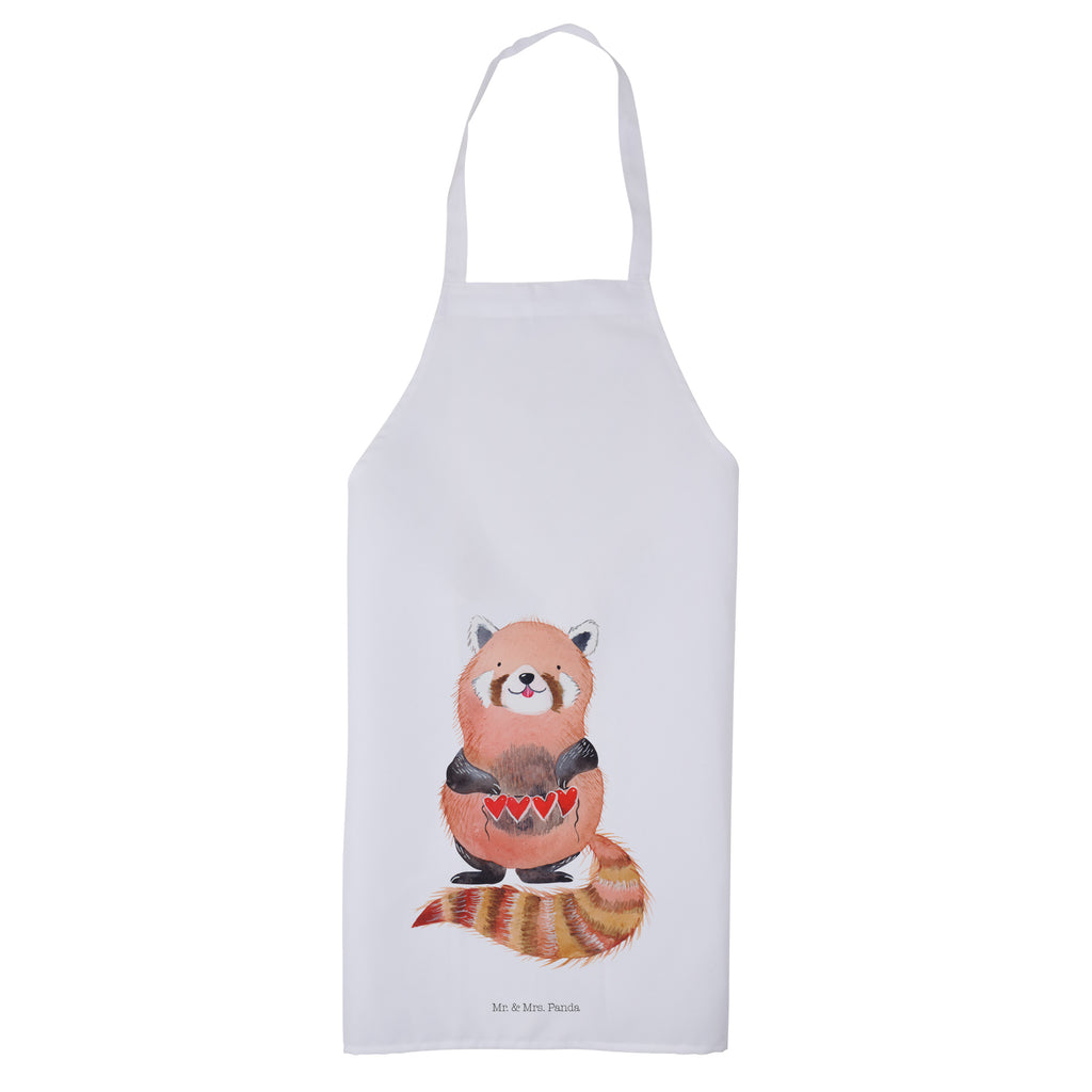 Kochschürze Roter Panda Schürze, Backschürze, Küchenschürze, Grillschürze, Latzschürze, Tiermotive, Gute Laune, lustige Sprüche, Tiere, Panda, Liebe, Rot, Herz, Liebling, Lieblingsmensch