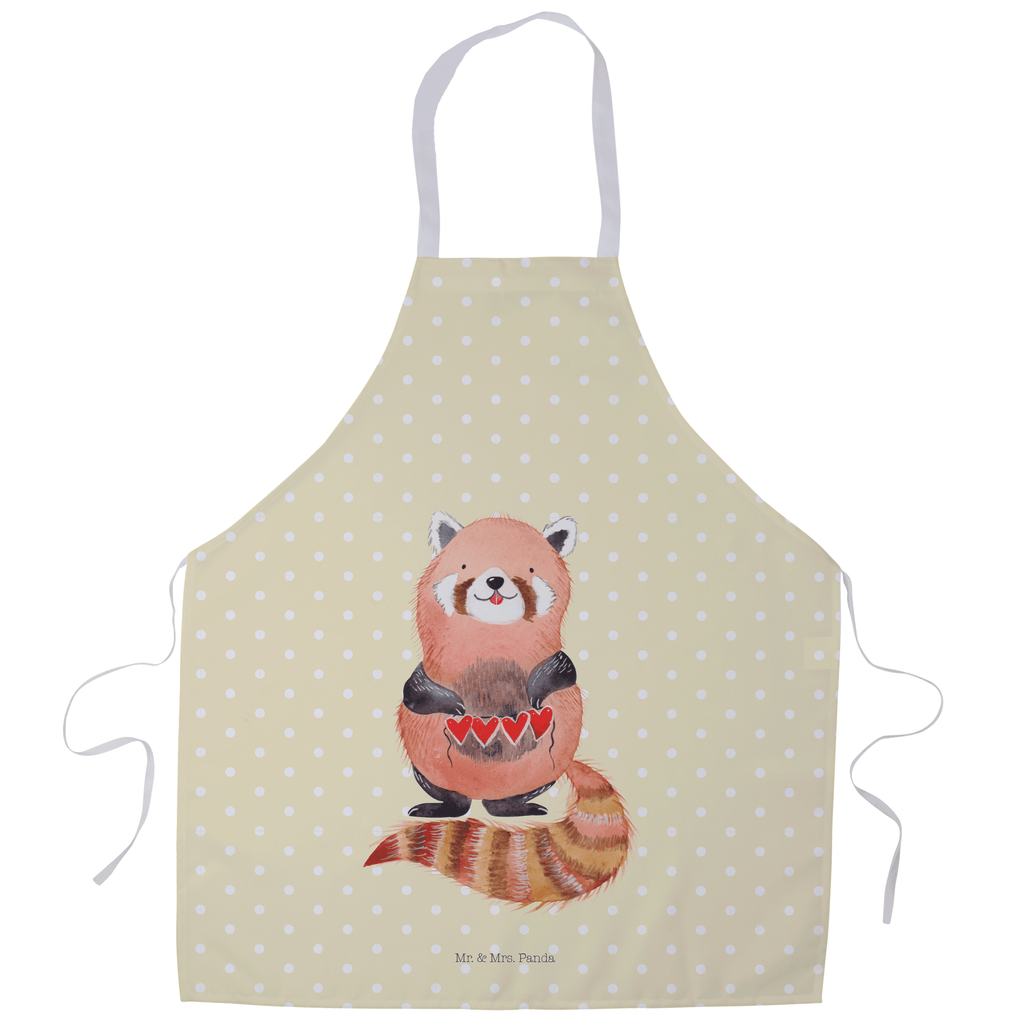 Kochschürze Roter Panda Schürze, Backschürze, Küchenschürze, Grillschürze, Latzschürze, Tiermotive, Gute Laune, lustige Sprüche, Tiere, Panda, Liebe, Rot, Herz, Liebling, Lieblingsmensch