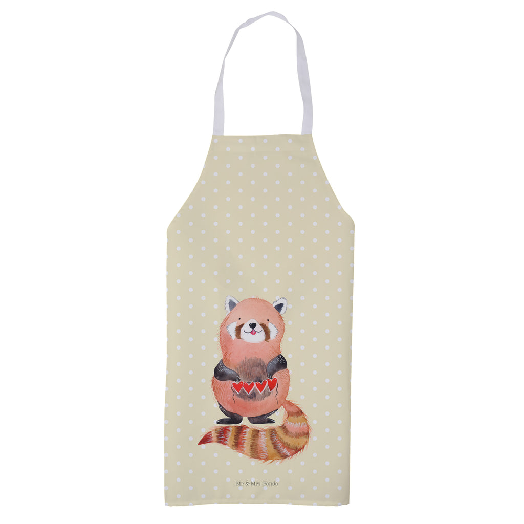 Kochschürze Roter Panda Schürze, Backschürze, Küchenschürze, Grillschürze, Latzschürze, Tiermotive, Gute Laune, lustige Sprüche, Tiere, Panda, Liebe, Rot, Herz, Liebling, Lieblingsmensch