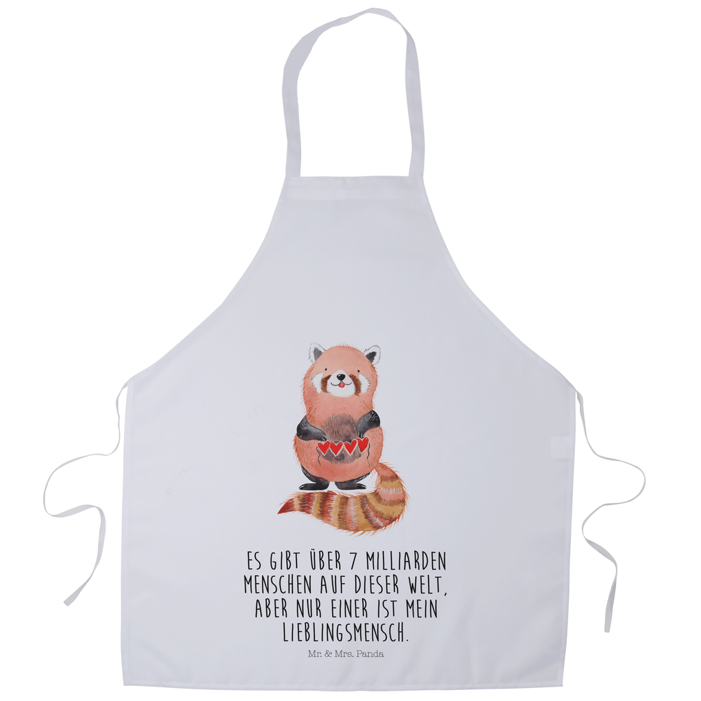 Kochschürze Roter Panda Schürze, Backschürze, Küchenschürze, Grillschürze, Latzschürze, Tiermotive, Gute Laune, lustige Sprüche, Tiere, Panda, Liebe, Rot, Herz, Liebling, Lieblingsmensch