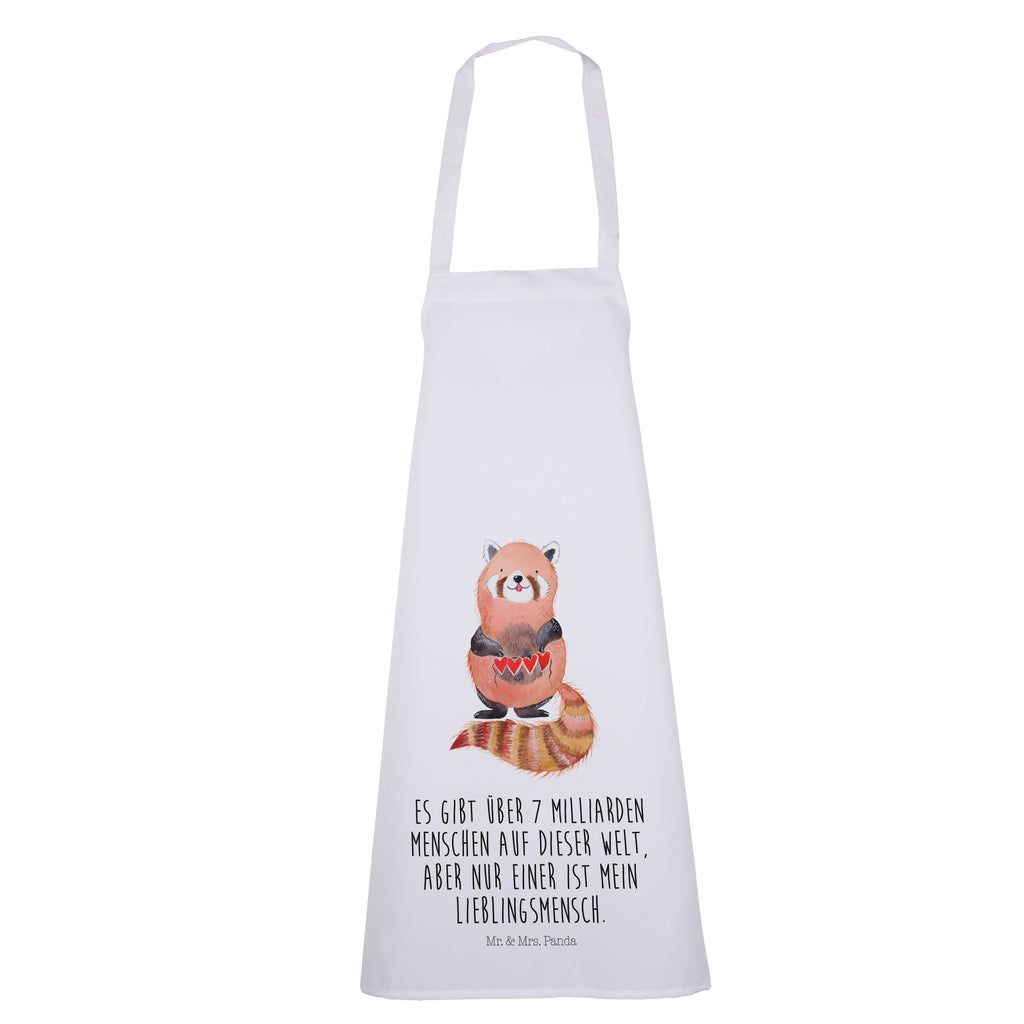 Kochschürze Roter Panda Schürze, Backschürze, Küchenschürze, Grillschürze, Latzschürze, Tiermotive, Gute Laune, lustige Sprüche, Tiere, Panda, Liebe, Rot, Herz, Liebling, Lieblingsmensch