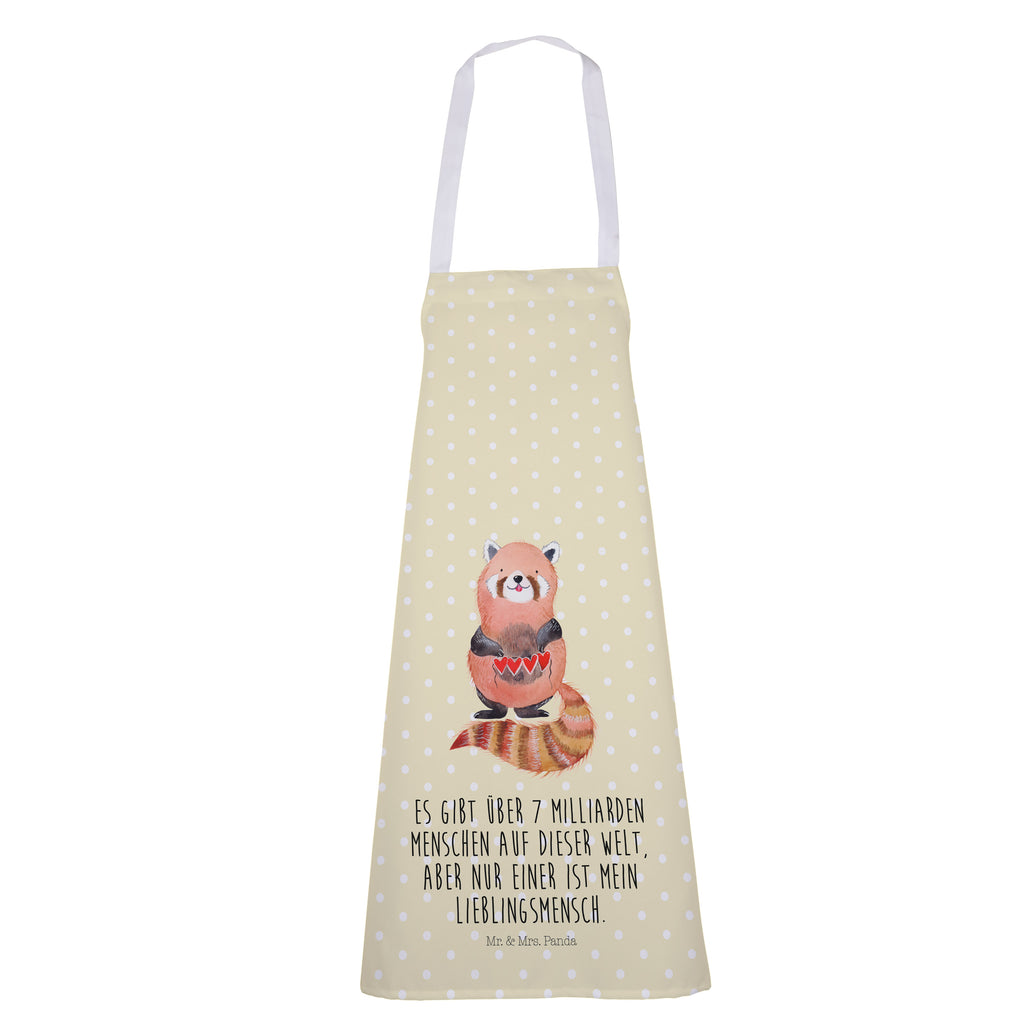 Kochschürze Roter Panda Schürze, Backschürze, Küchenschürze, Grillschürze, Latzschürze, Tiermotive, Gute Laune, lustige Sprüche, Tiere, Panda, Liebe, Rot, Herz, Liebling, Lieblingsmensch