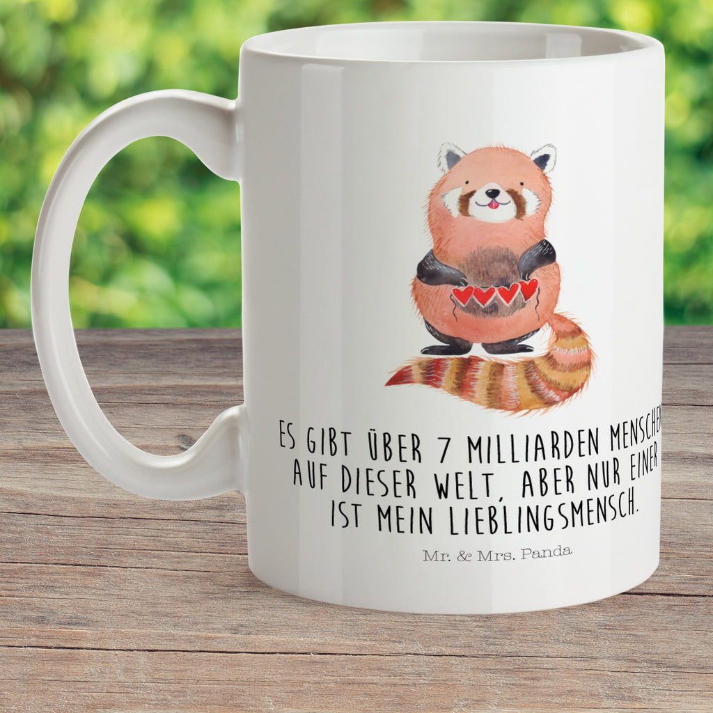 Kindertasse Roter Panda Kunststoff Tasse, Kindergarten, Tasse, Trinkbecher, Camping Becher, Kaffeetasse, Kunststoffbecher, Kindergartenbecher, Outdoorgeschirr, Kunststoffgeschirr, Reisebecher, Reisetasse, Kinderbecher, Tiermotive, Gute Laune, lustige Sprüche, Tiere, Panda, Liebe, Rot, Herz, Liebling, Lieblingsmensch