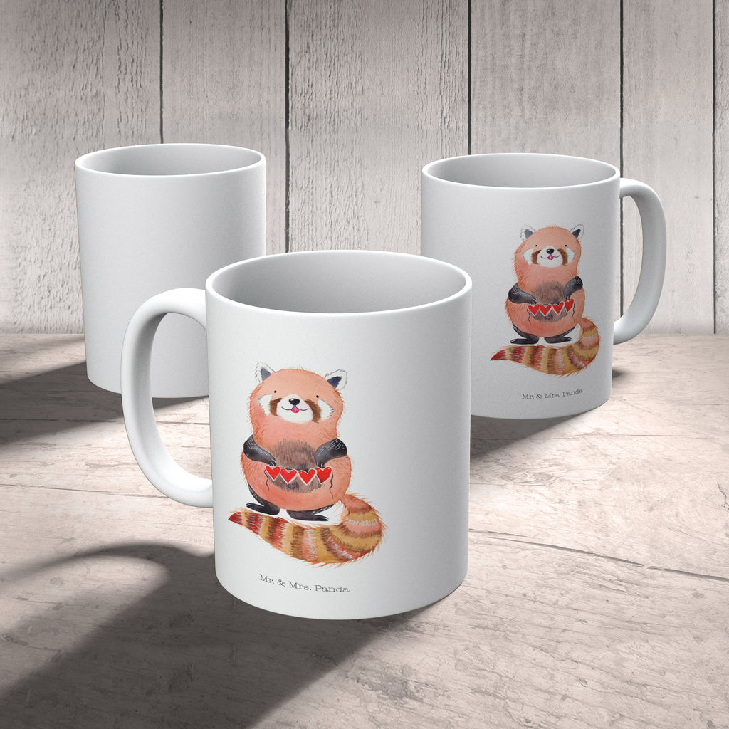 Kindertasse Roter Panda Kunststoff Tasse, Kindergarten, Tasse, Trinkbecher, Camping Becher, Kaffeetasse, Kunststoffbecher, Kindergartenbecher, Outdoorgeschirr, Kunststoffgeschirr, Reisebecher, Reisetasse, Kinderbecher, Tiermotive, Gute Laune, lustige Sprüche, Tiere, Panda, Liebe, Rot, Herz, Liebling, Lieblingsmensch