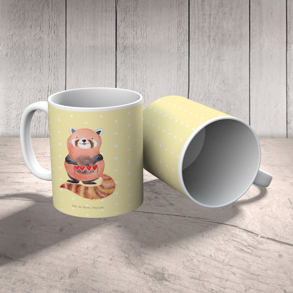 Kindertasse Roter Panda Kunststoff Tasse, Kindergarten, Tasse, Trinkbecher, Camping Becher, Kaffeetasse, Kunststoffbecher, Kindergartenbecher, Outdoorgeschirr, Kunststoffgeschirr, Reisebecher, Reisetasse, Kinderbecher, Tiermotive, Gute Laune, lustige Sprüche, Tiere, Panda, Liebe, Rot, Herz, Liebling, Lieblingsmensch