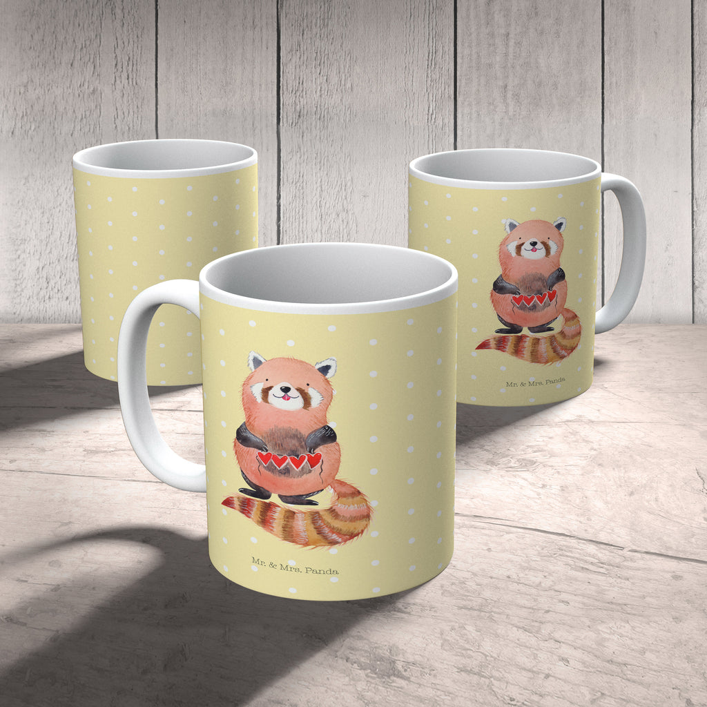 Kindertasse Roter Panda Kunststoff Tasse, Kindergarten, Tasse, Trinkbecher, Camping Becher, Kaffeetasse, Kunststoffbecher, Kindergartenbecher, Outdoorgeschirr, Kunststoffgeschirr, Reisebecher, Reisetasse, Kinderbecher, Tiermotive, Gute Laune, lustige Sprüche, Tiere, Panda, Liebe, Rot, Herz, Liebling, Lieblingsmensch